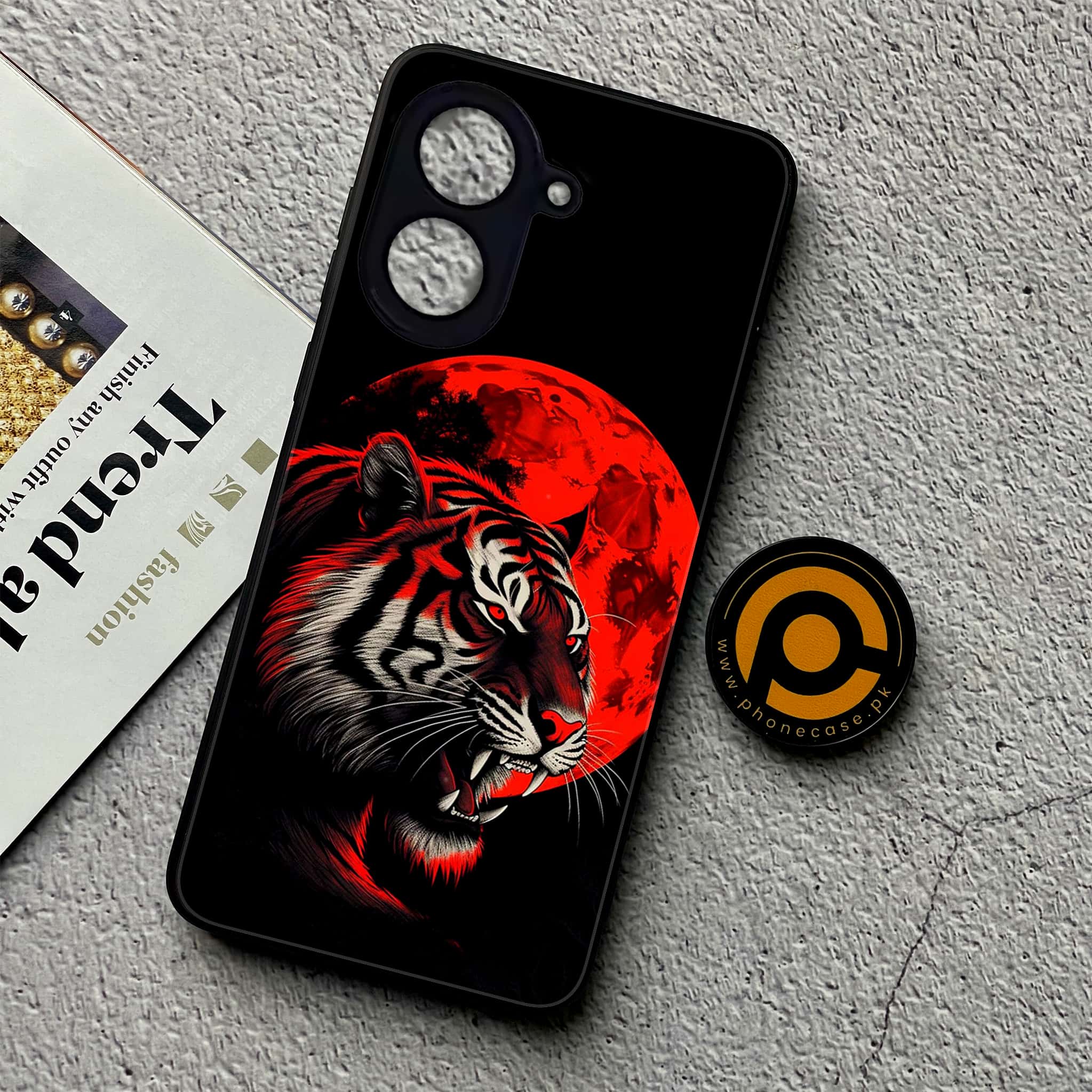 Xiaomi Redmi A5 - Tiger 2.0 Series - Premium Metal Printed soft Bumper shock Proof Case