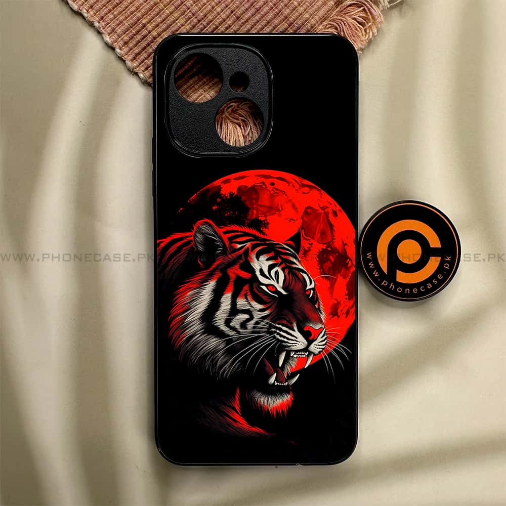 Tecno Spark 40C - Tiger 2.0 Series - Premium Metal Printed soft Bumper shock Proof Case