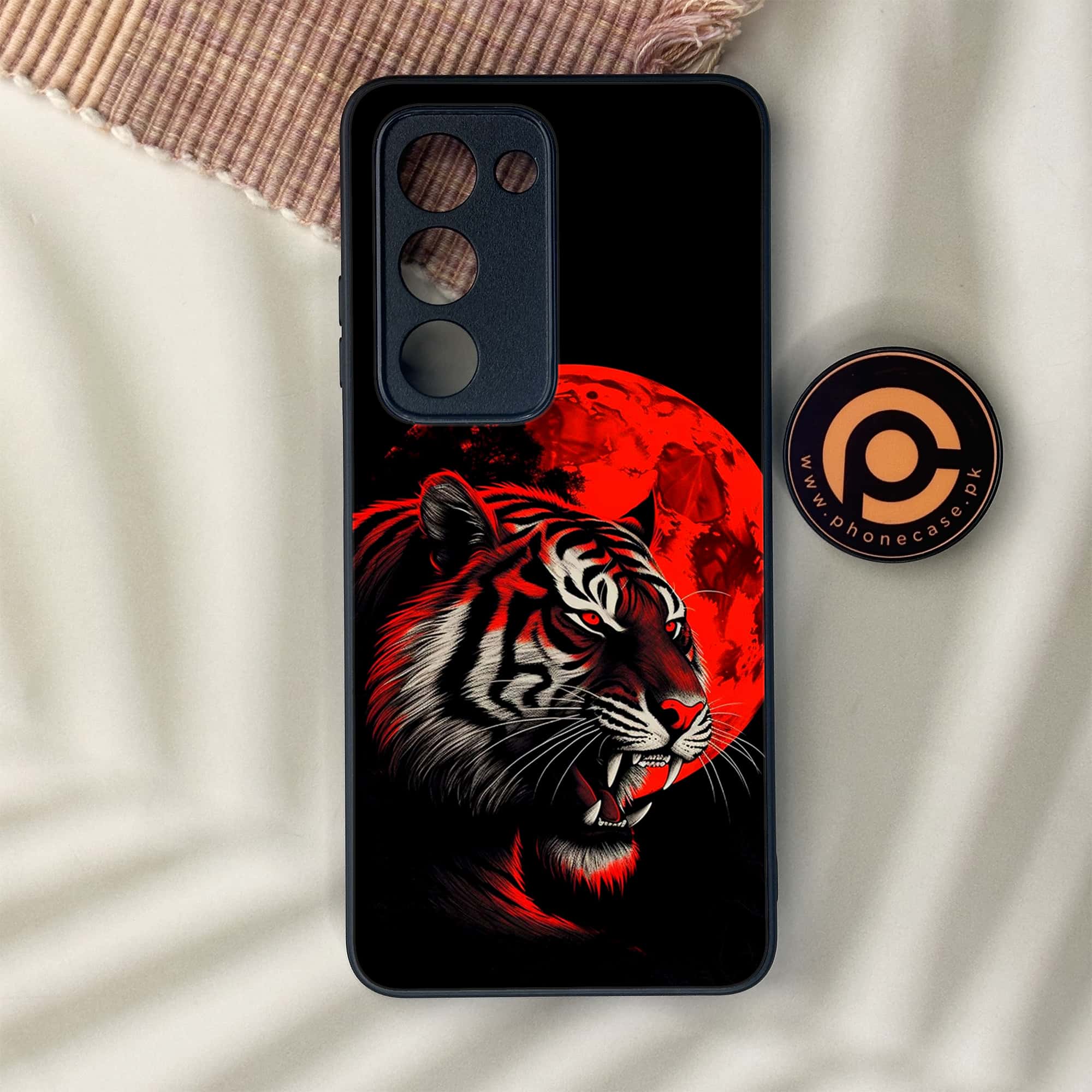 Oppo A5 2025 - Tiger 2.0 Series - Premium Metal Printed soft Bumper shock Proof Case
