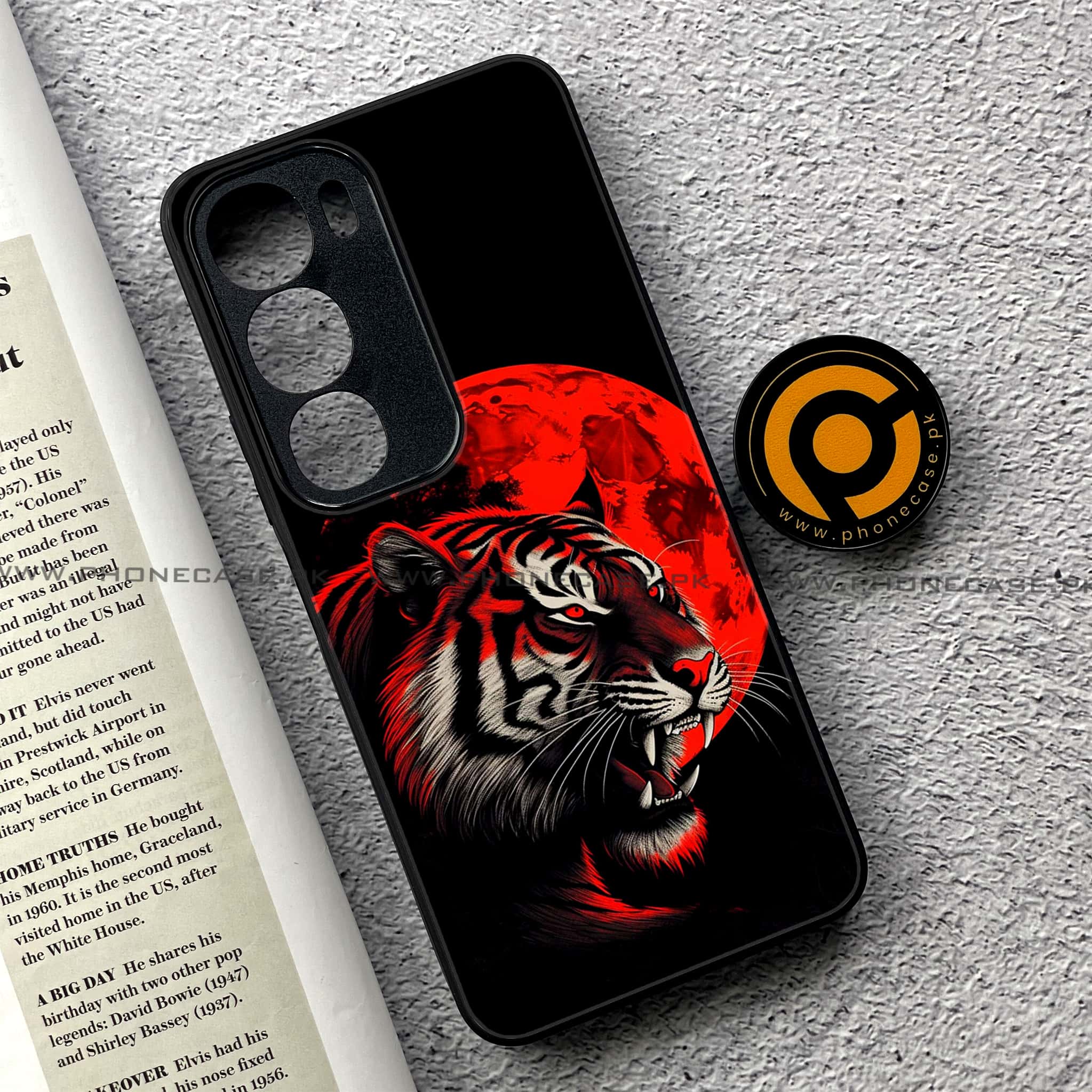 Vivo Y19s Pro - Tiger 2.0 Series - Premium Metal Printed soft Bumper shock Proof Case