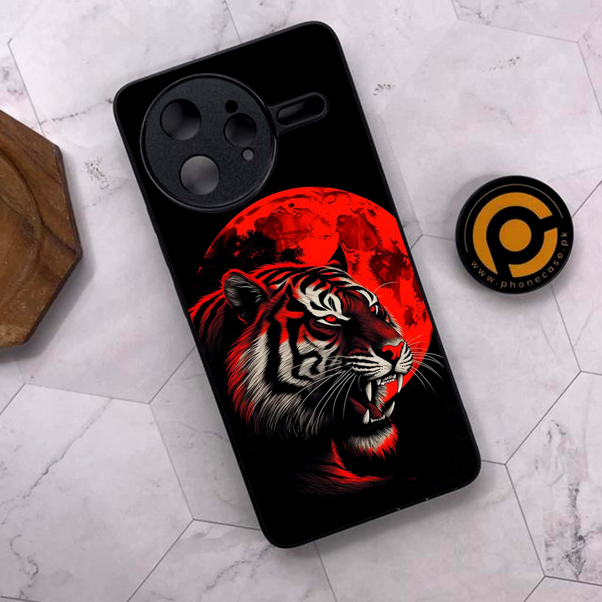 Xiaomi Poco F7 Ultra 5G - Tiger 2.0 Series - Premium Metal Printed soft Bumper shock Proof Case