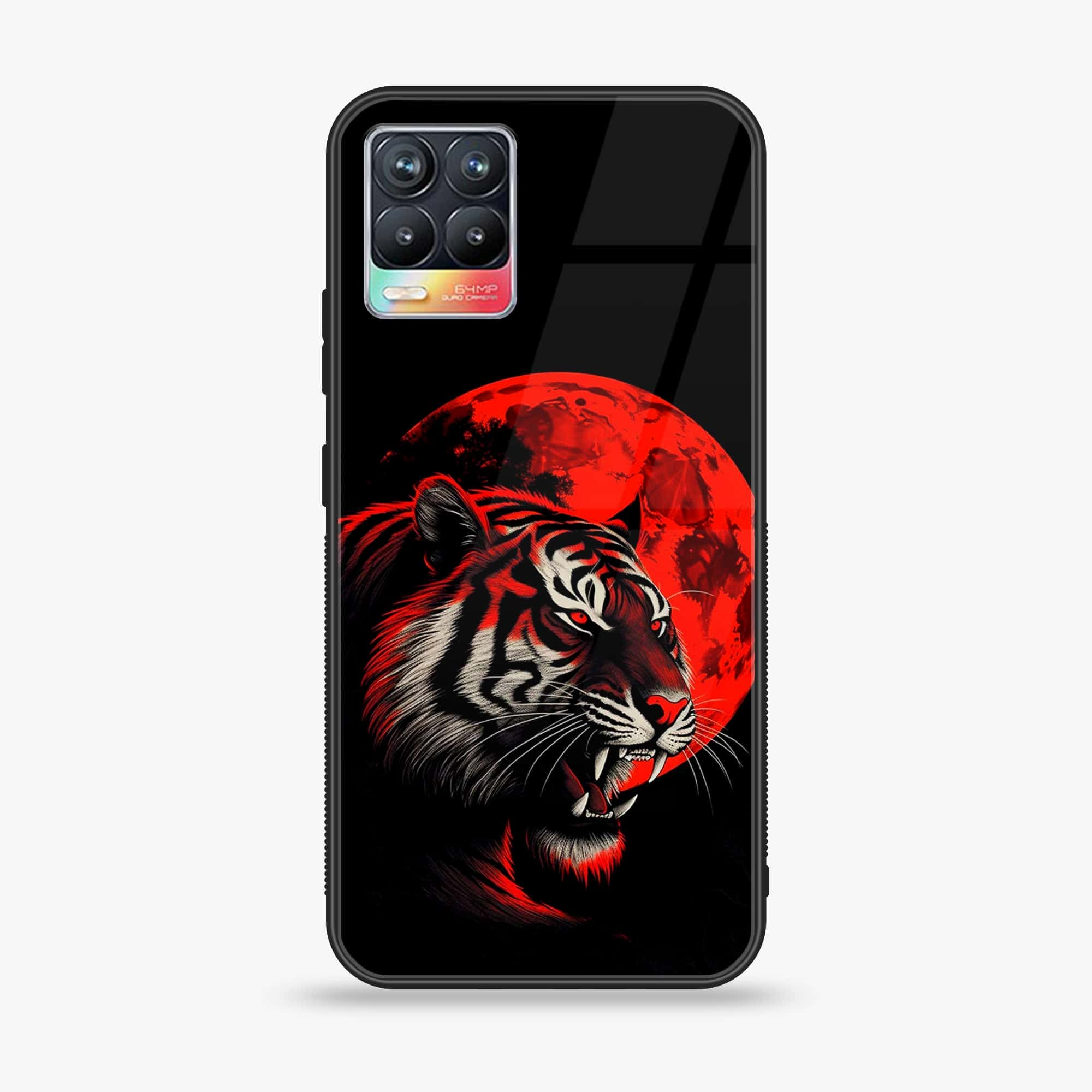 Realme 8 Pro - Tiger 2.0 Series - Premium Printed Glass soft Bumper shock Proof Case