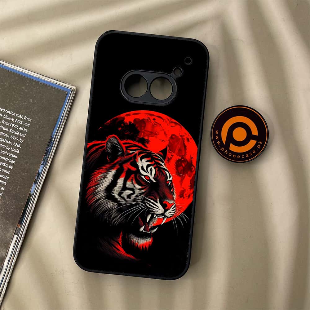 Nothing Phone (2a) - Tiger 2.0 Series - Premium Metal Printed soft Bumper Shock Proof Case