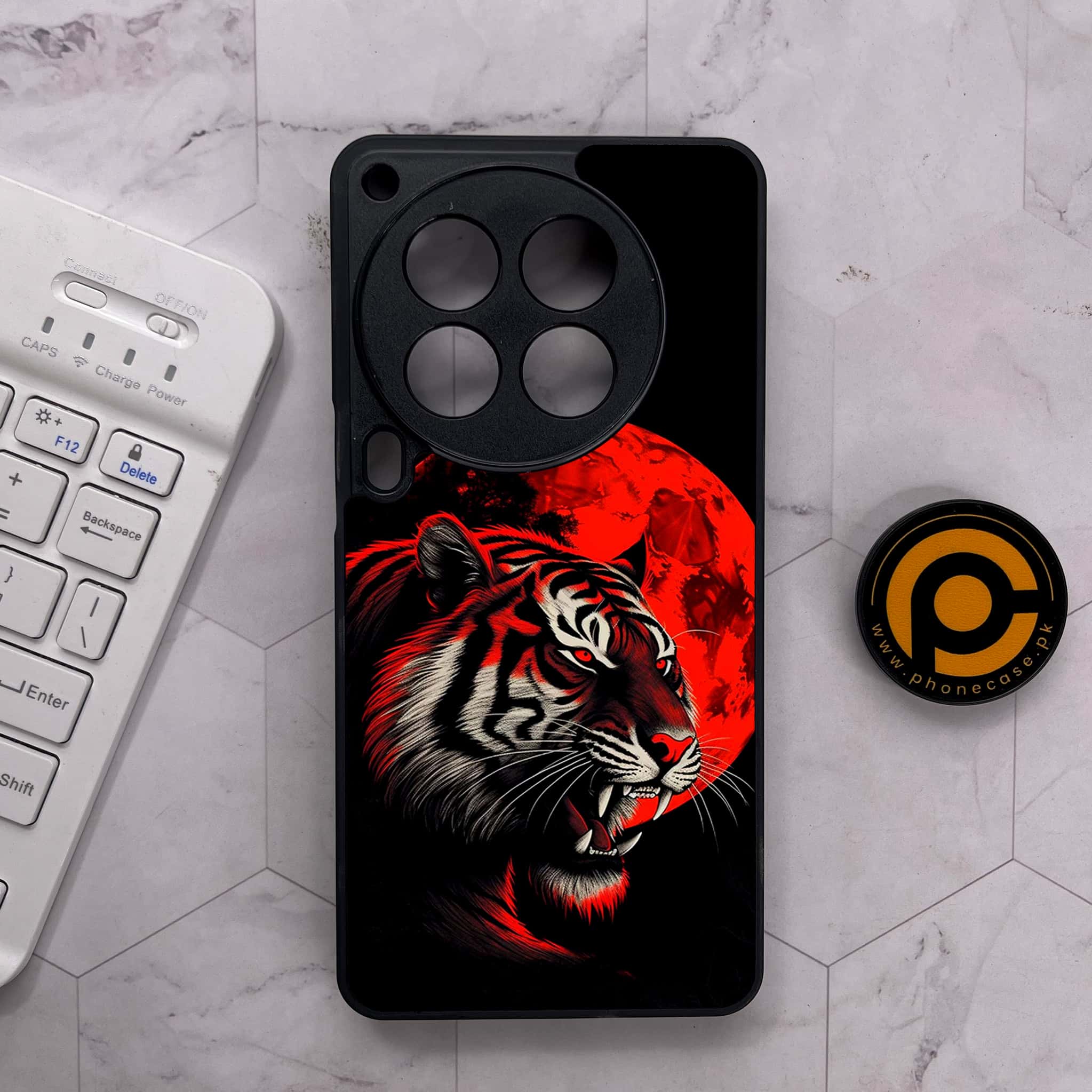 Tecno Camon 30 Premier - Tiger 2.0 Series - Premium Metal Printed soft Bumper shock Proof Case