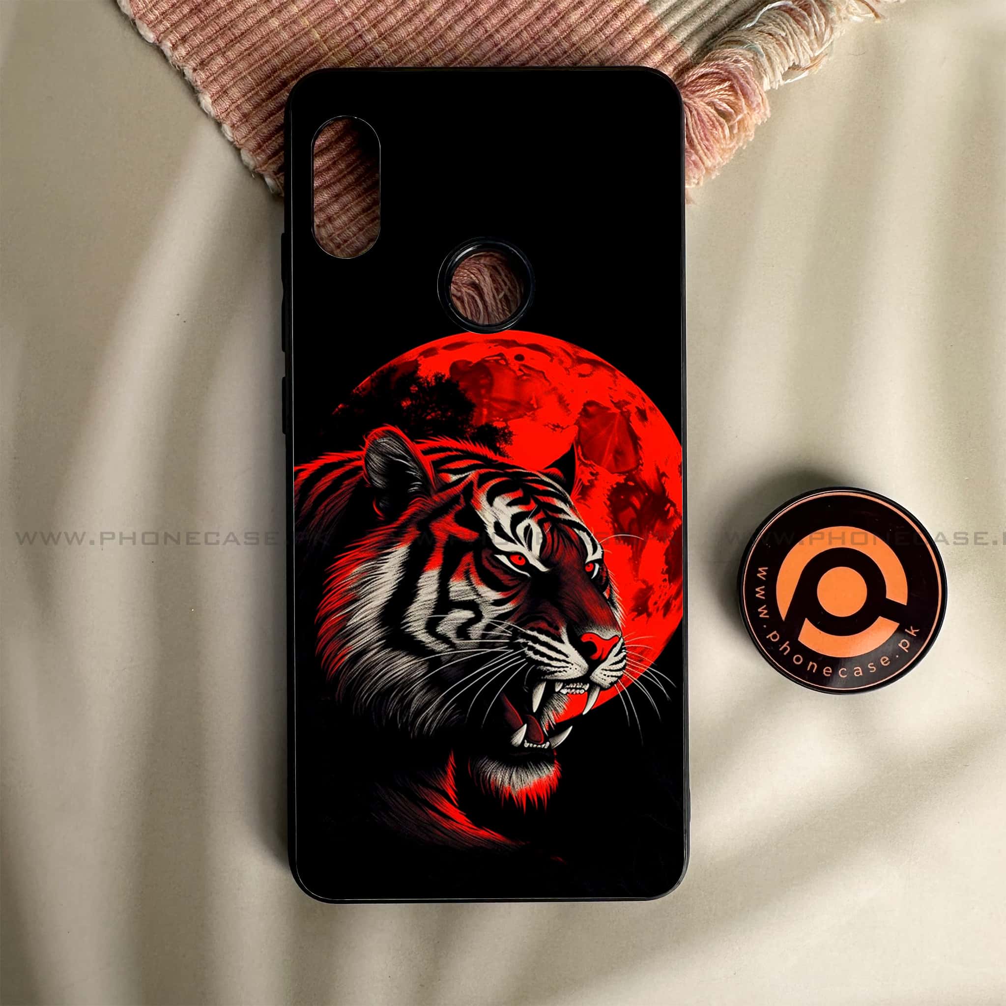 Redmi Note 5/Note 5 Pro - Tiger 2.0 Series - Premium Metal Printed soft Bumper shock Proof Case