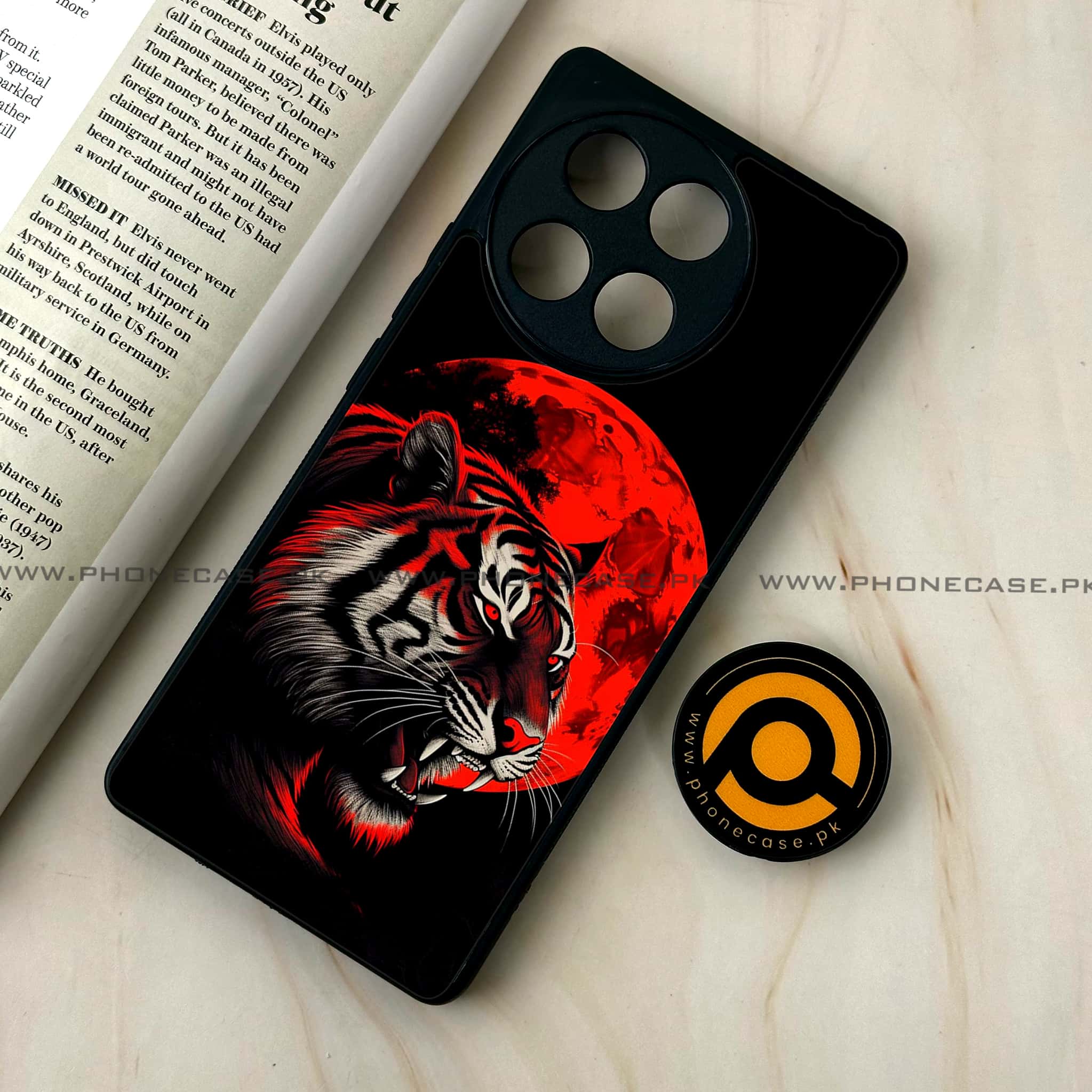 Tecno Camon 30s - Tiger 2.0 Series - Premium Metal Printed soft Bumper shock Proof Case