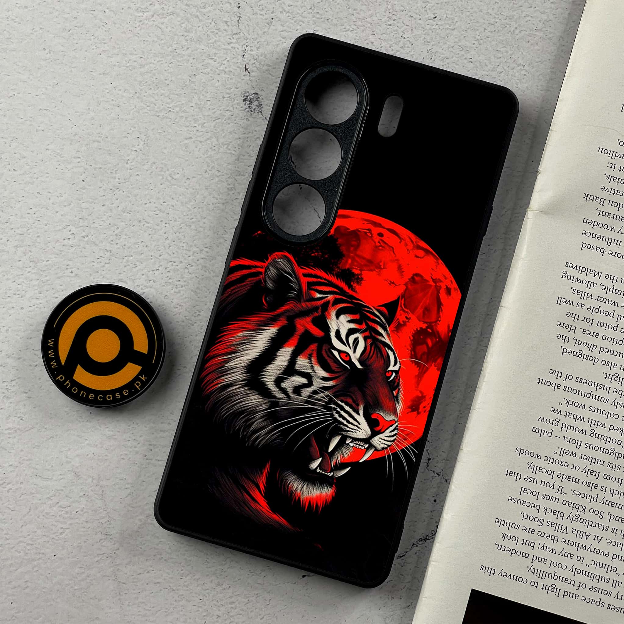Tecno Camon 40 - Tiger 2.0 Series - Premium Metal Printed Soft Bumper Shockproof Case