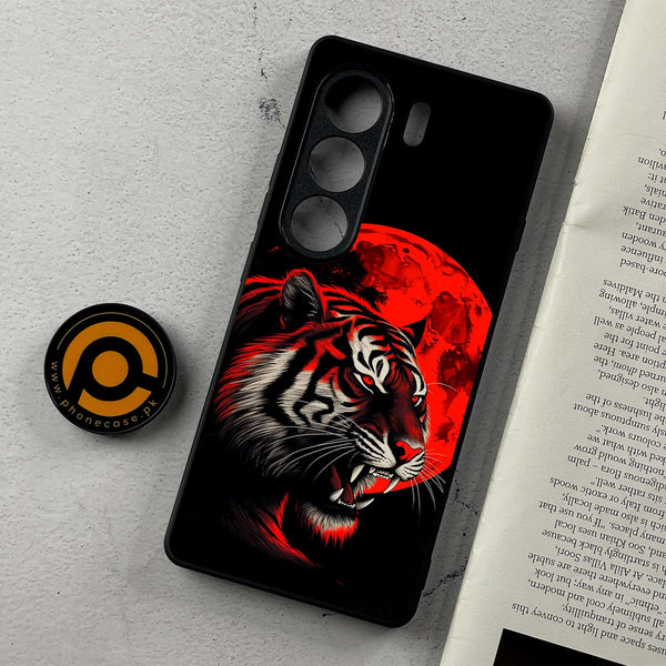 Tecno Camon 40 - Tiger 2.0 Design 8  - Premium Metal Printed Soft Bumper Shockproof Case  CS-42367