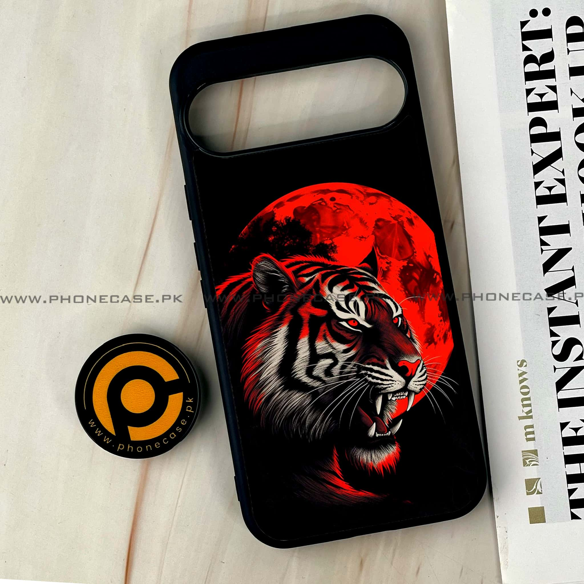 Google Pixel 9 Pro XL - Tiger 2.0 Series - Premium Printed Glass soft Bumper shock Proof Case