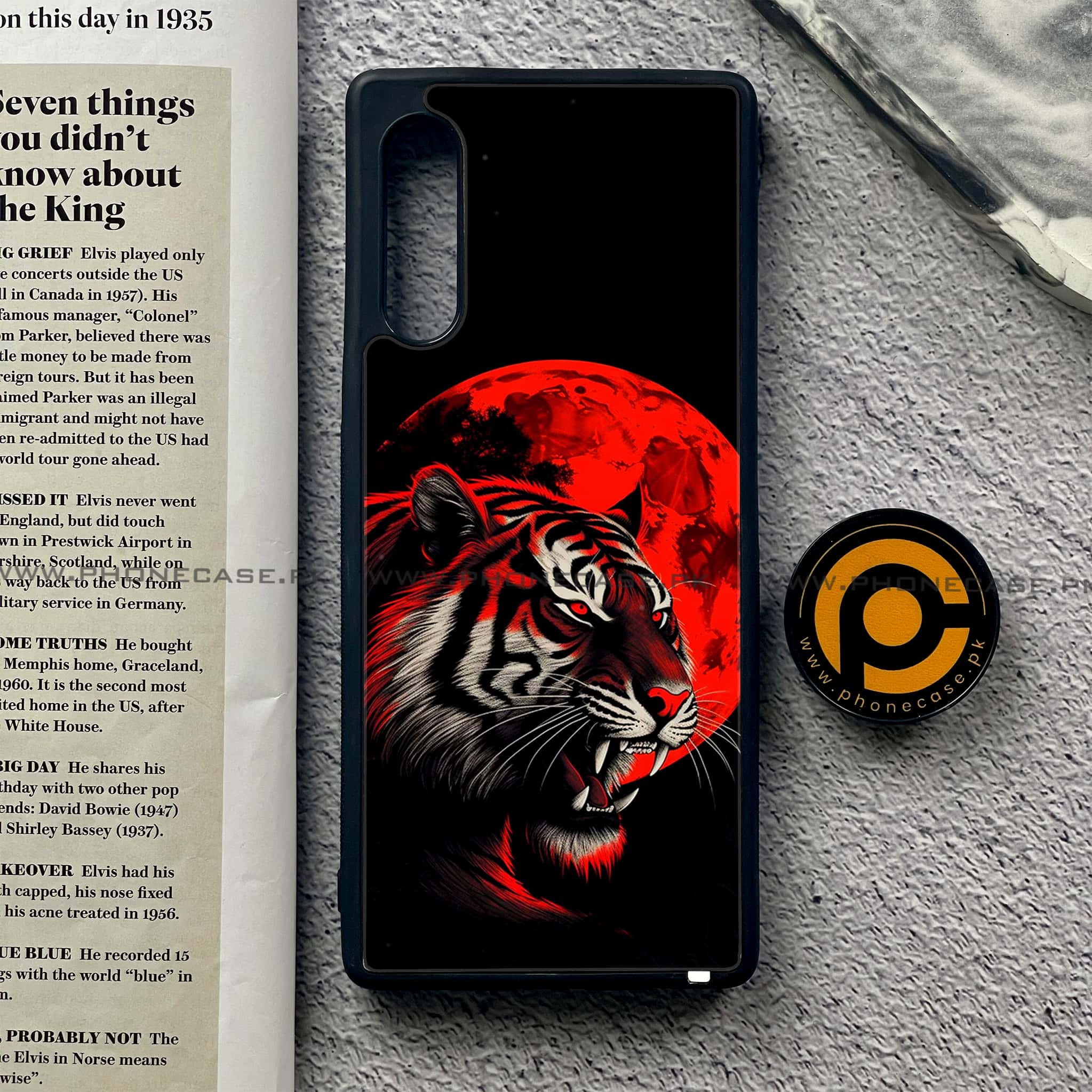 LG G9 - Tiger 2.0 Series - Premium Metal Printed soft Bumper shock Proof Case