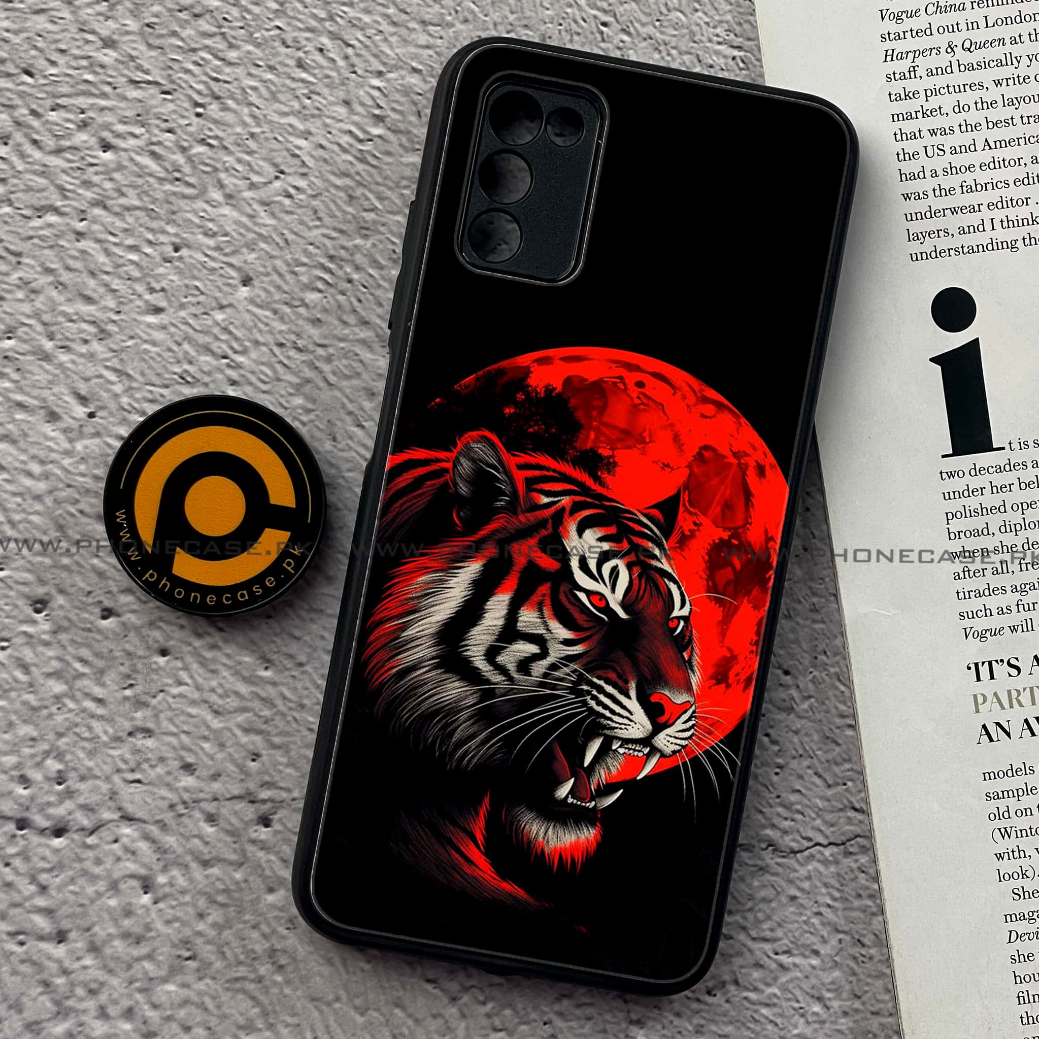 Samsung Galaxy A02s - Tiger 2.0 Series  - Premium Printed Metal soft Bumper shock Proof Case