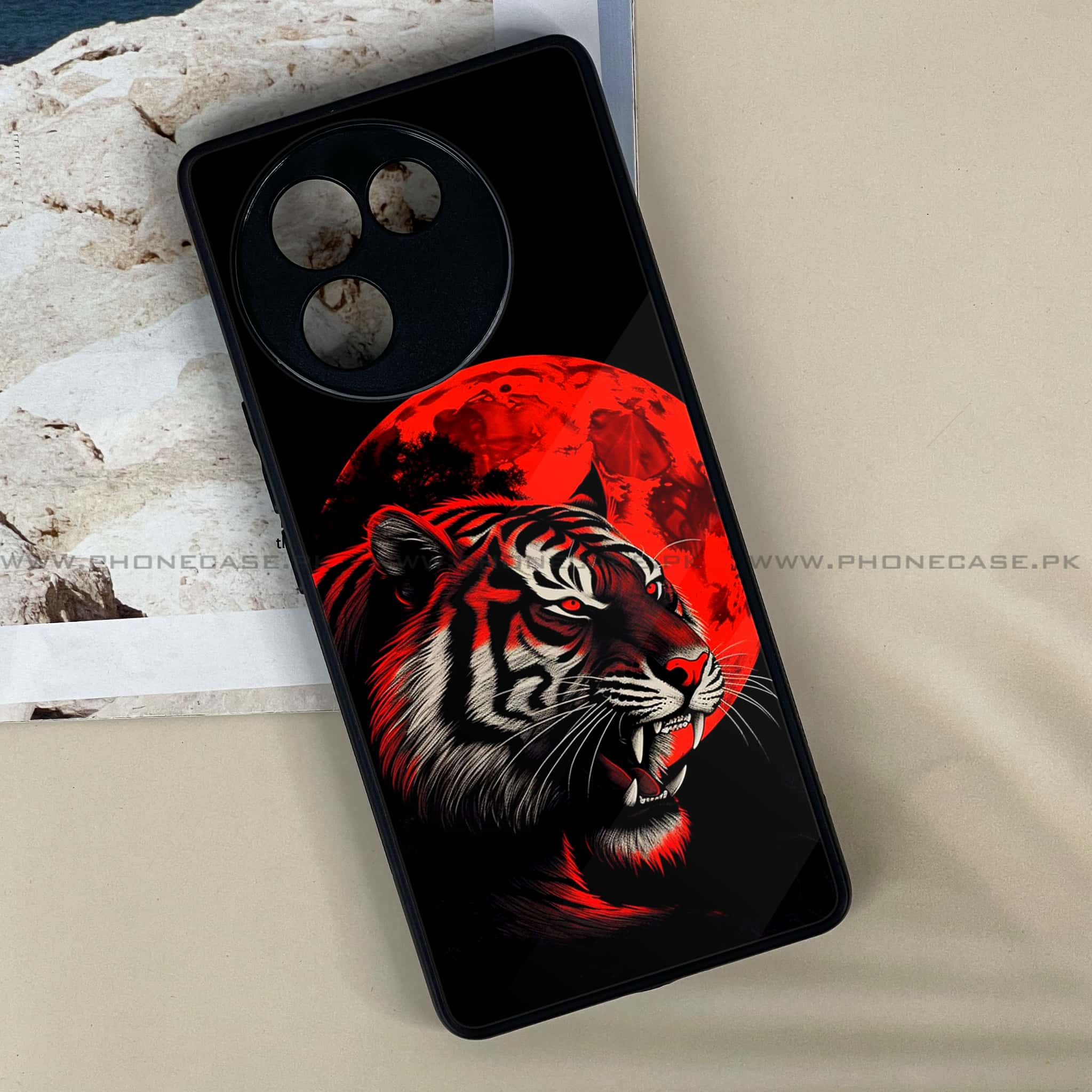 Vivo V30E - Tiger 2.0 Series - Premium Printed Metal soft Bumper shock Proof Case