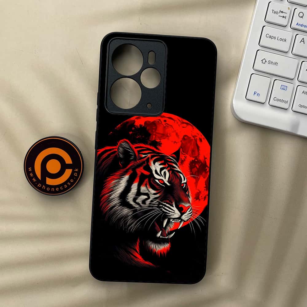 Realme 14 5G - Tiger 2.0 Series - Premium Metal Printed soft Bumper Shock Proof Case