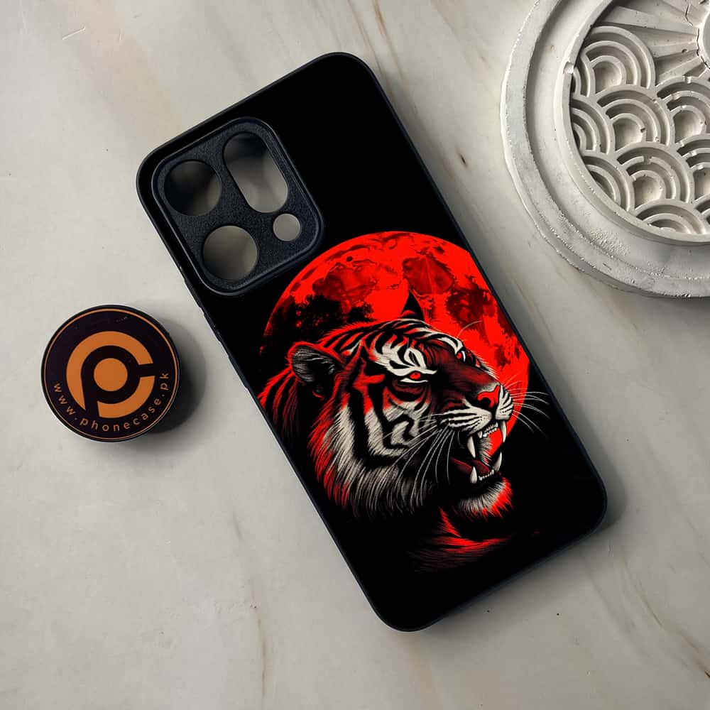 Oppo Reno 14 5G - Tiger 2.0 Series - Premium Metal Printed soft Bumper shock Proof Case