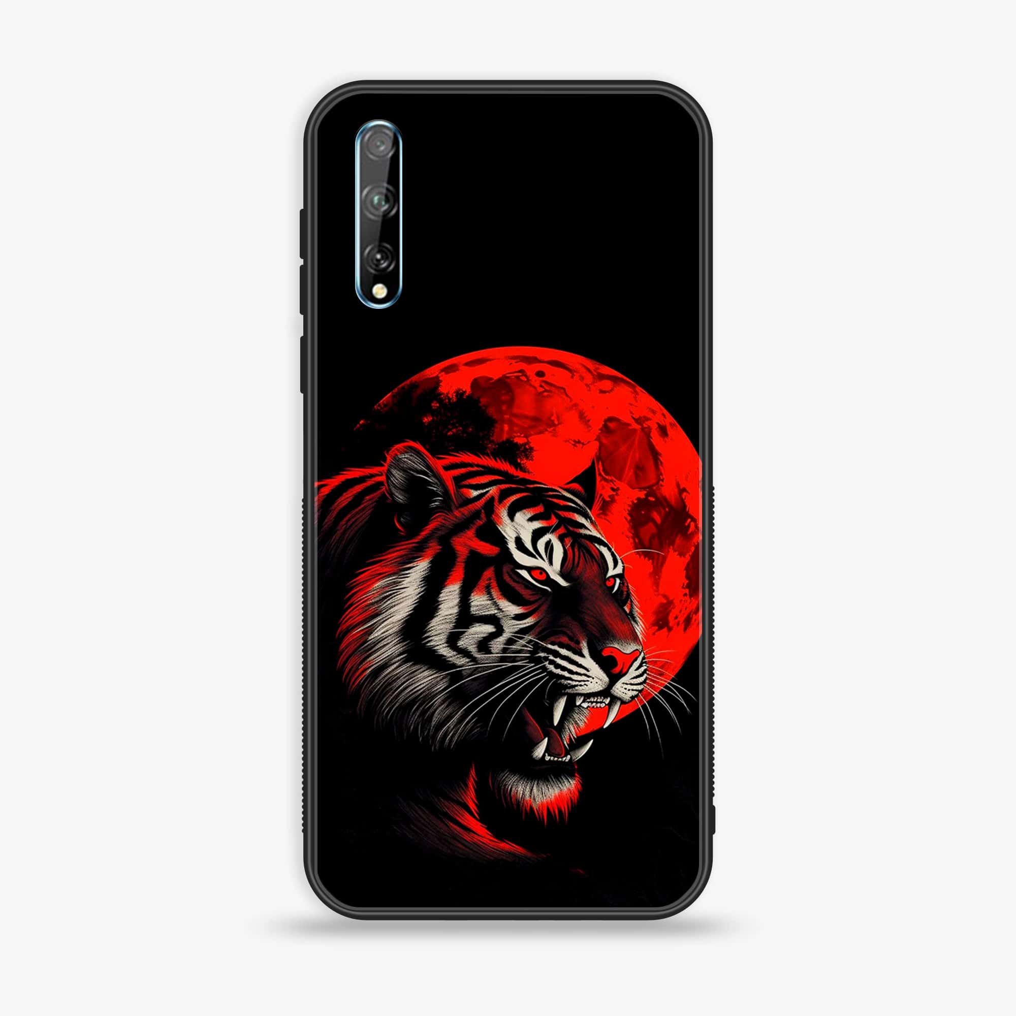 Huawei Y8p -  Tiger 2.0 Series - Premium Printed Glass soft Bumper shock Proof Case
