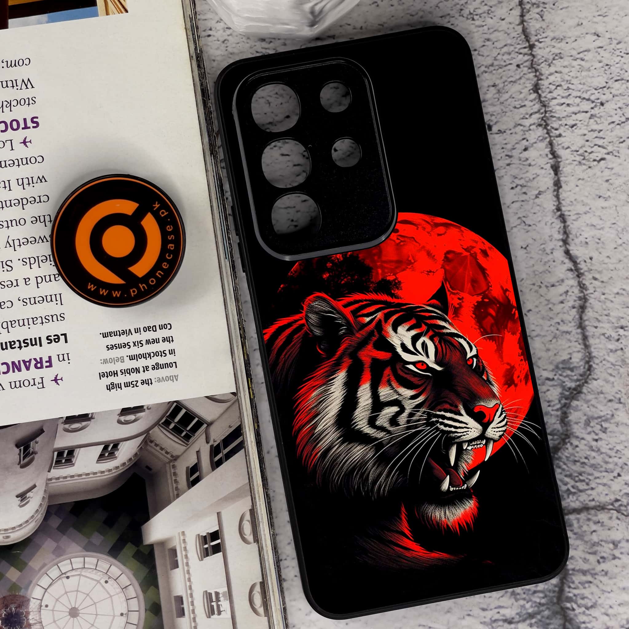 Vivo Y29 4G - Tiger 2.0 Series - Premium Metal Printed soft Bumper Shock Proof Case