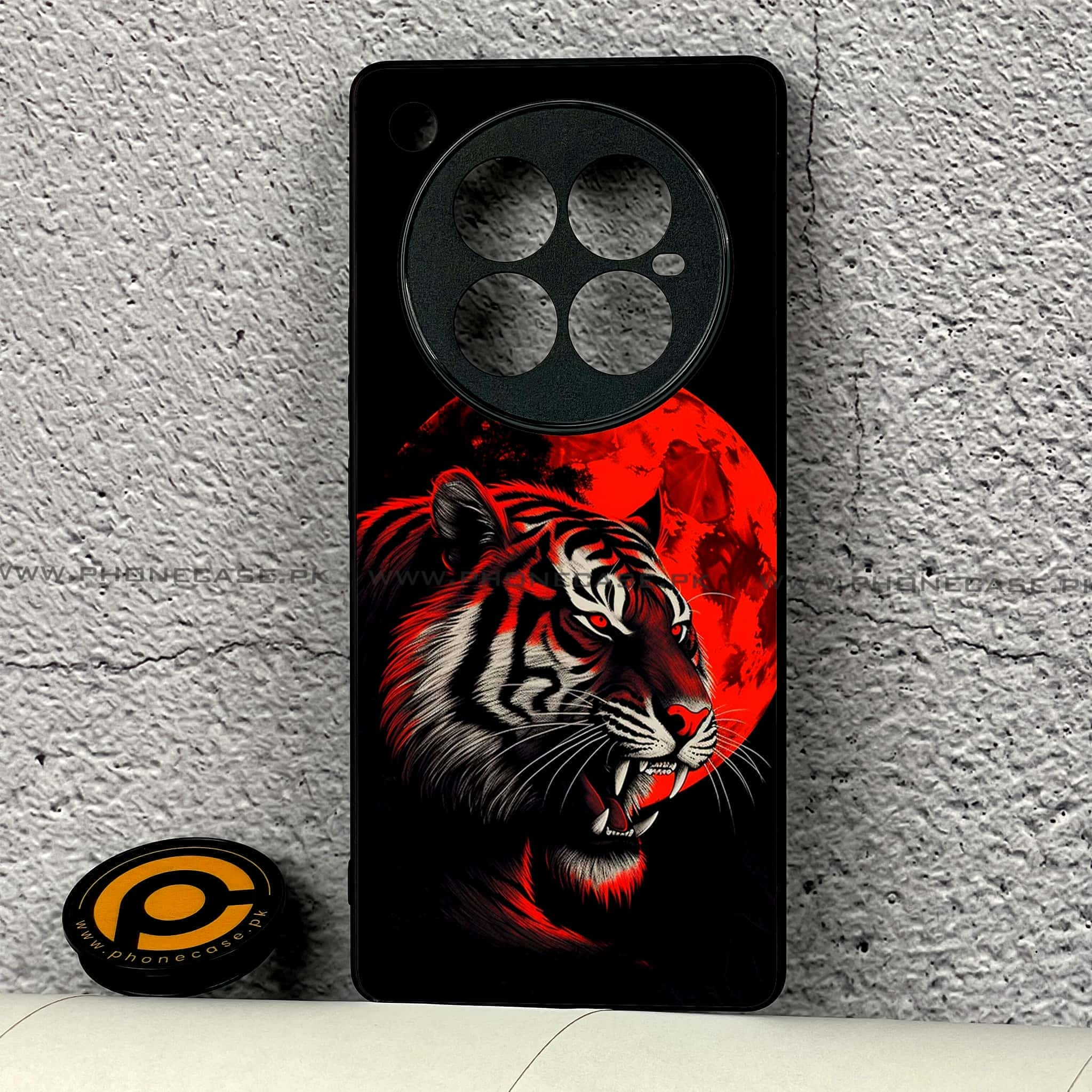 Infinix Zero 40 - Tiger 2.0 Series - Premium Printed Glass soft Bumper shock Proof Case