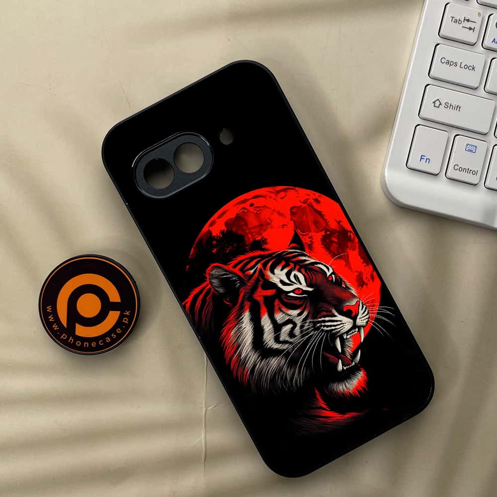 Google Pixel 9a - Tiger 2.0 Series - Premium Metal Printed soft Bumper Shock Proof Case