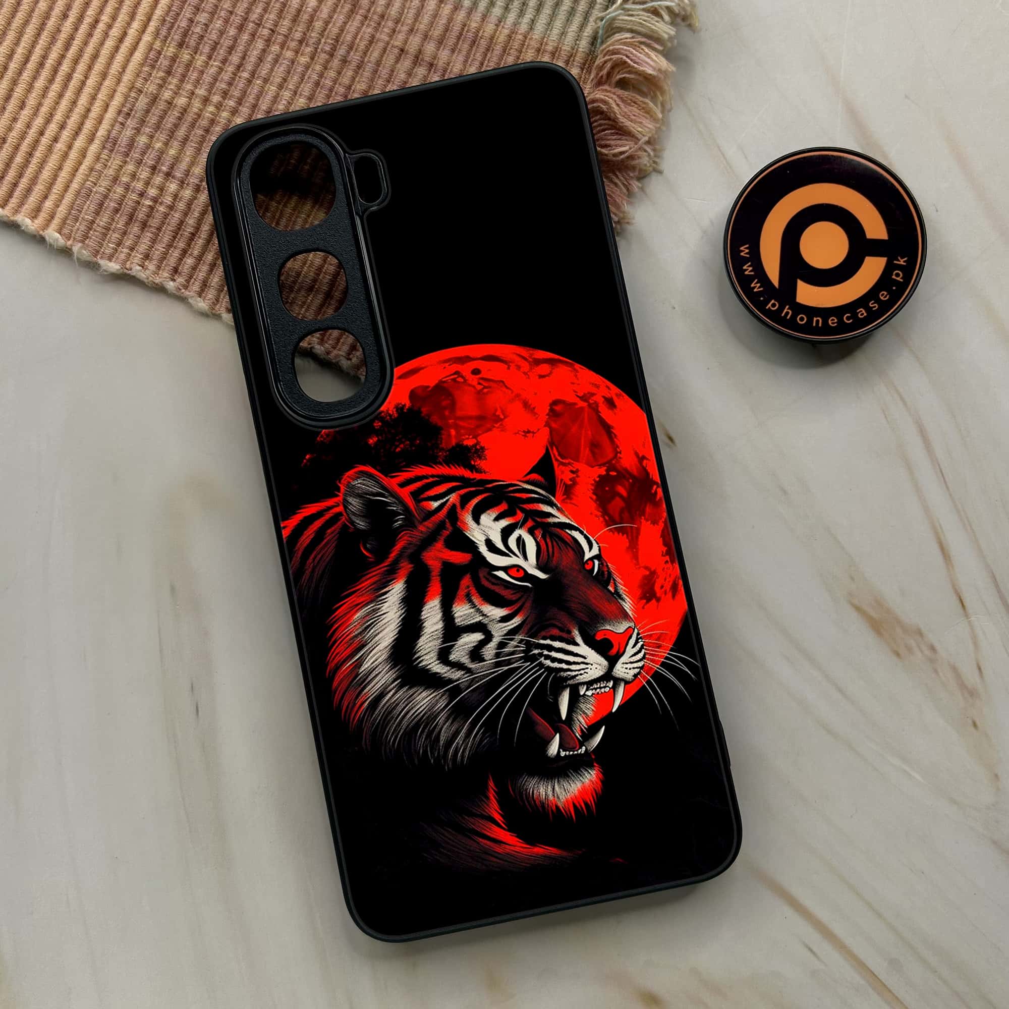Vivo Y400 - Tiger 2.0 Series - Premium Metal Printed soft Bumper shock Proof Case