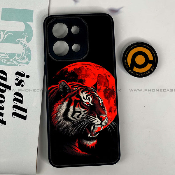 Vivo Y28 - Tiger 2.0 Design 8 - Premium Printed Glass soft Bumper shock Proof Case CS-16918