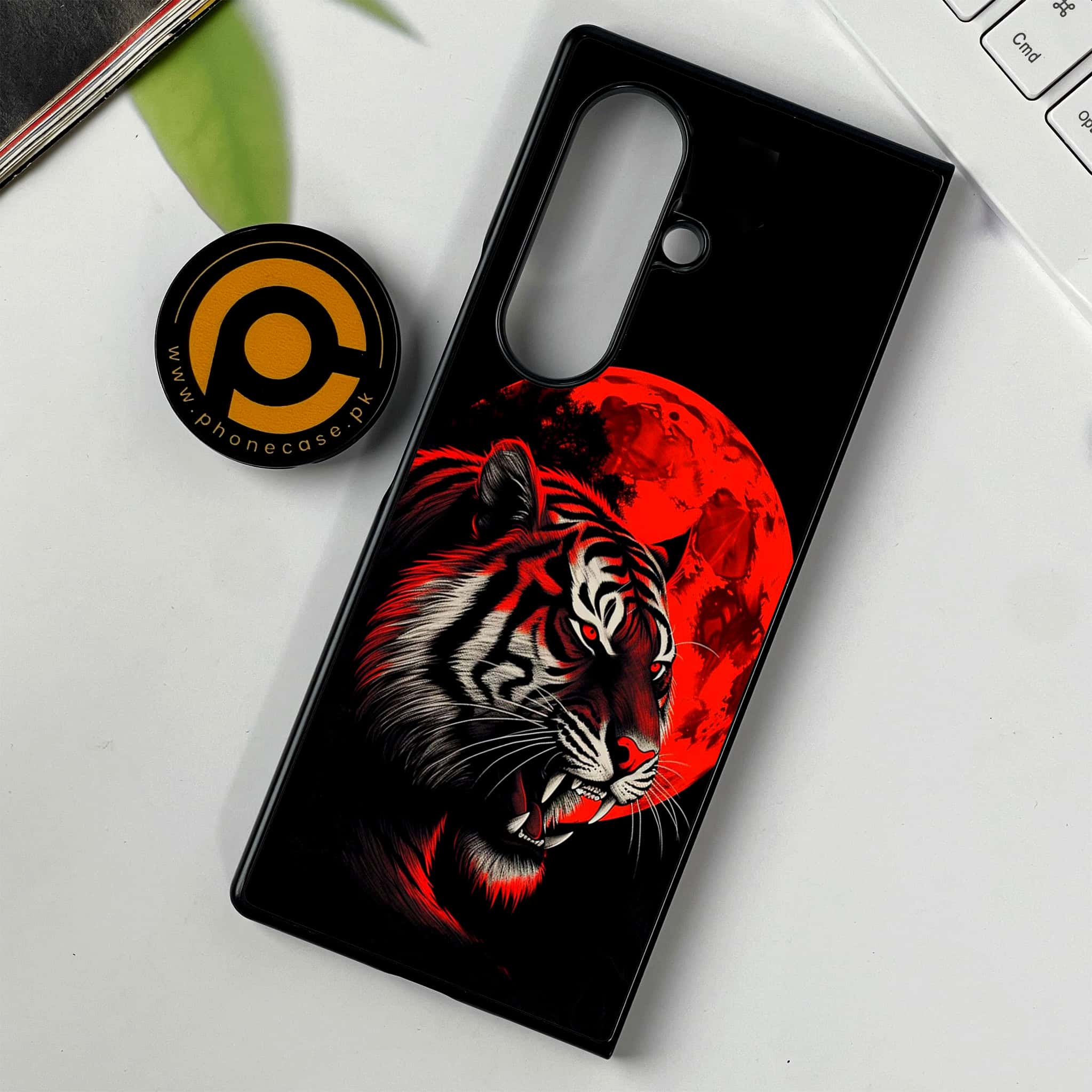 Samsung Galaxy Z Fold 7 - Tiger 2.0 Series - Premium Metal Printed soft Bumper shock Proof Case