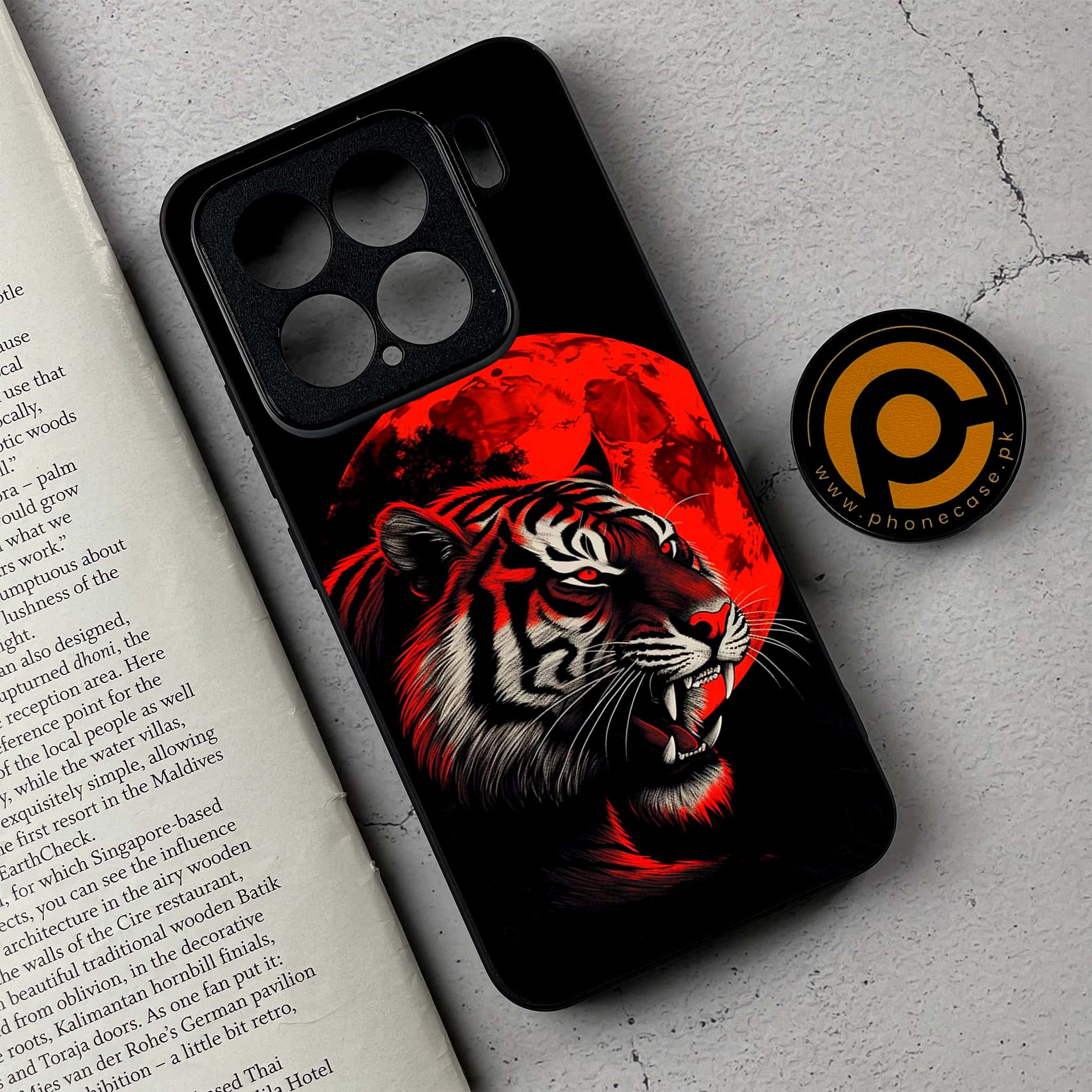 Xiaomi 15 - Tiger 2.0 Series - Premium Metal Printed soft Bumper shock Proof Case