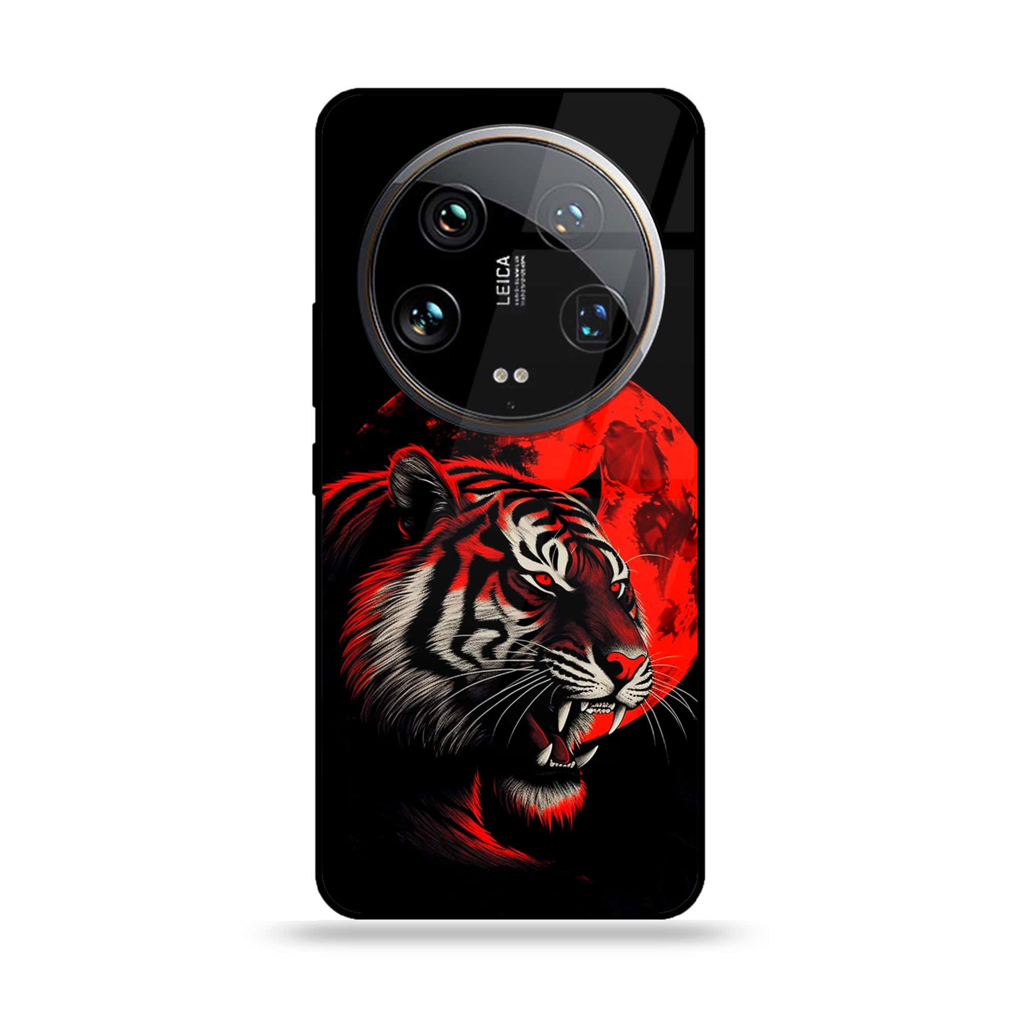 Xiaomi 14 Ultra - Tiger 2.0 Series - Premium Printed Glass soft Bumper shock Proof Case