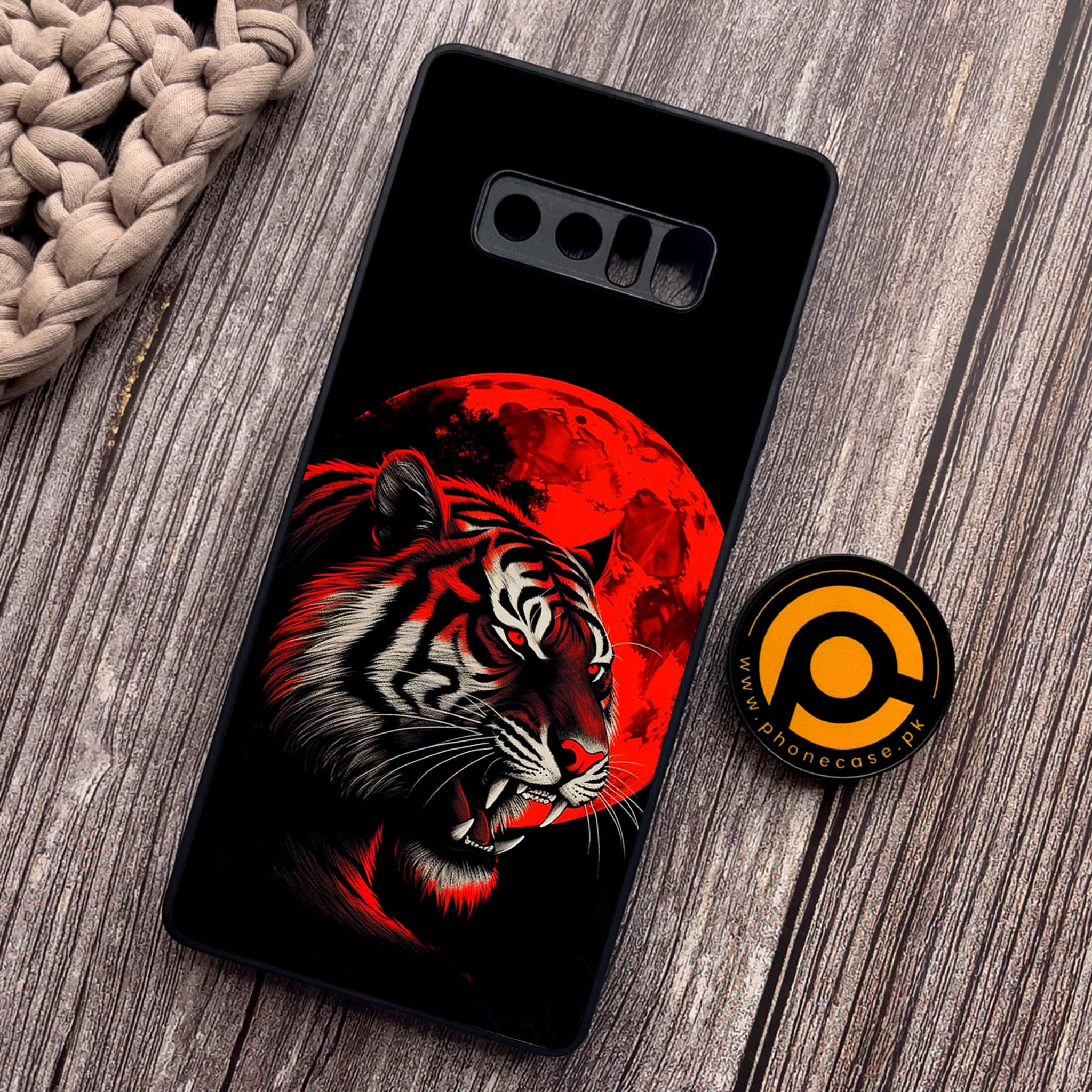 Samsung Galaxy Note 8 - Tiger 2.0 Series - Premium Metal Printed soft Bumper shock Proof Case