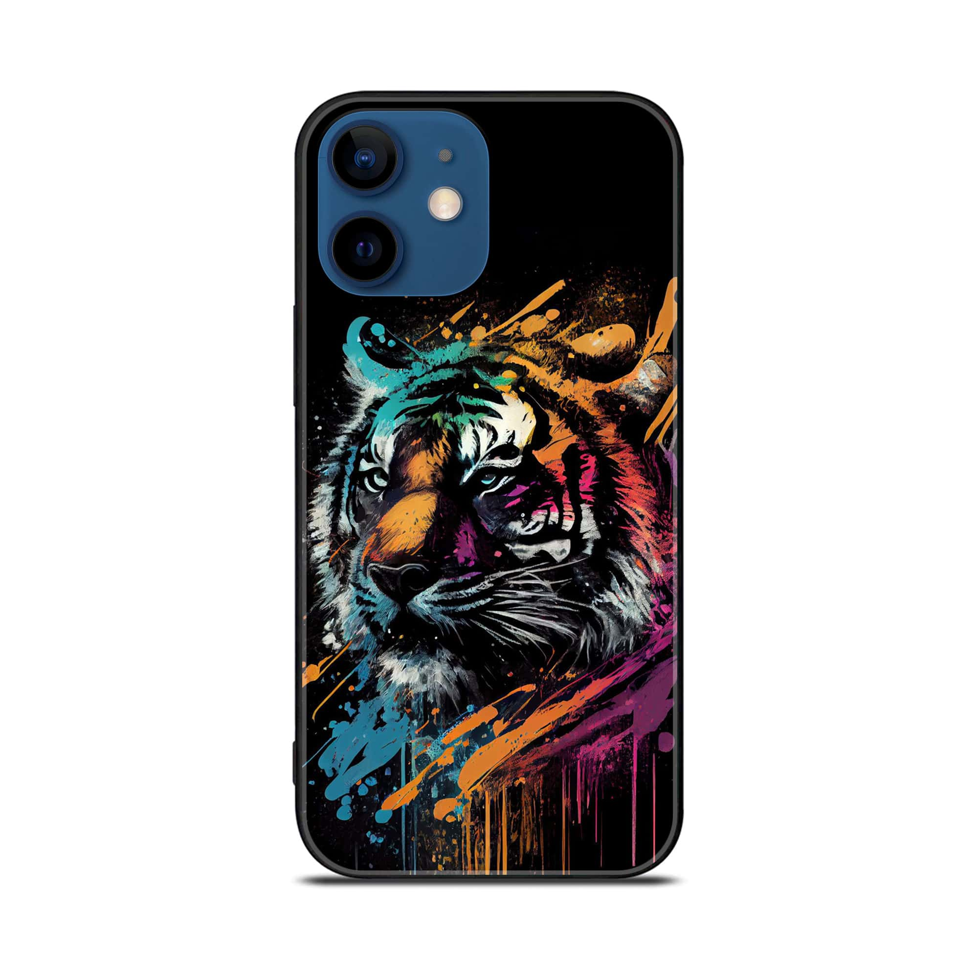 iPhone 11 Tiger Series 2.0 Premium Printed Glass soft Bumper shock Proof Case