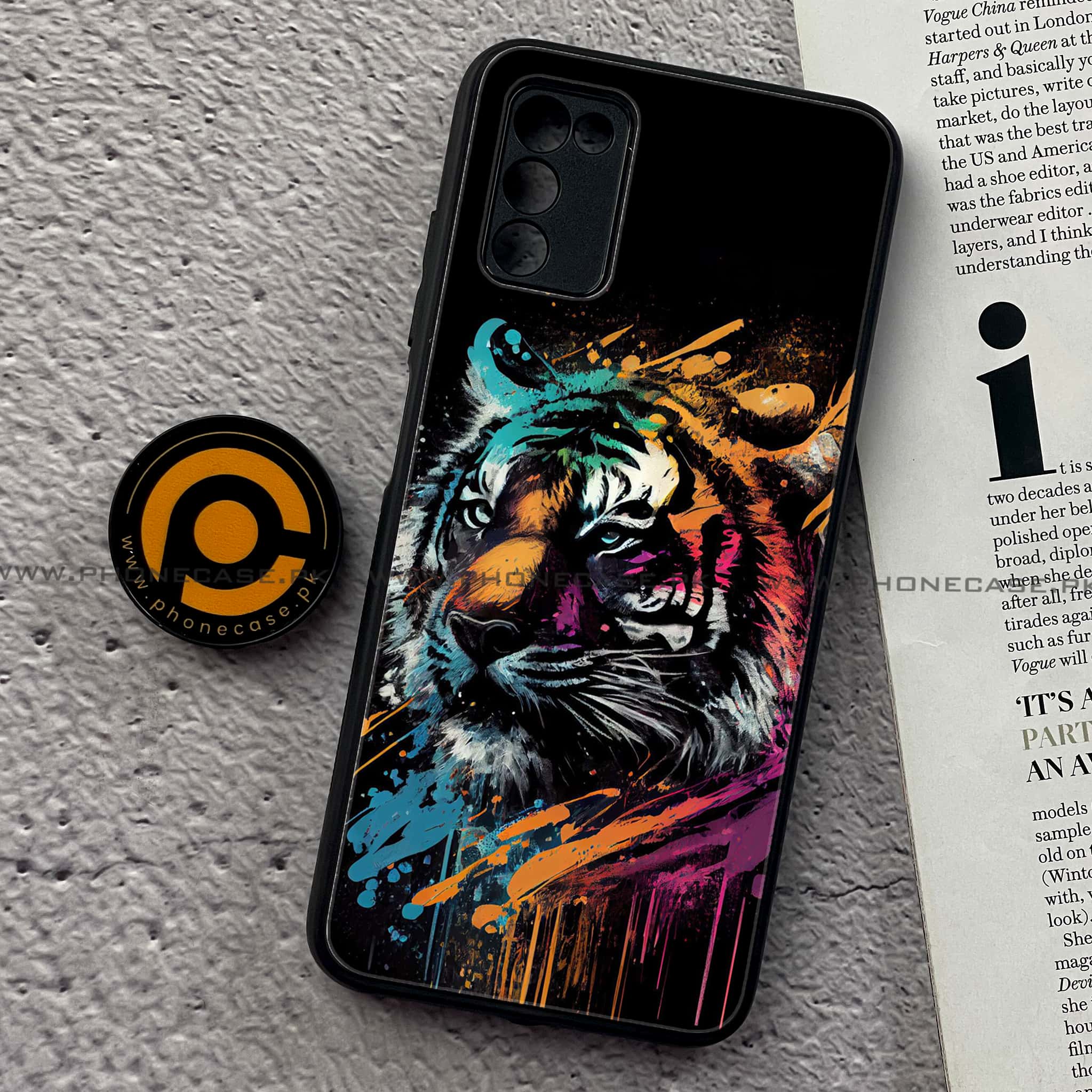 Samsung Galaxy A02s - Tiger 2.0 Series  - Premium Printed Metal soft Bumper shock Proof Case