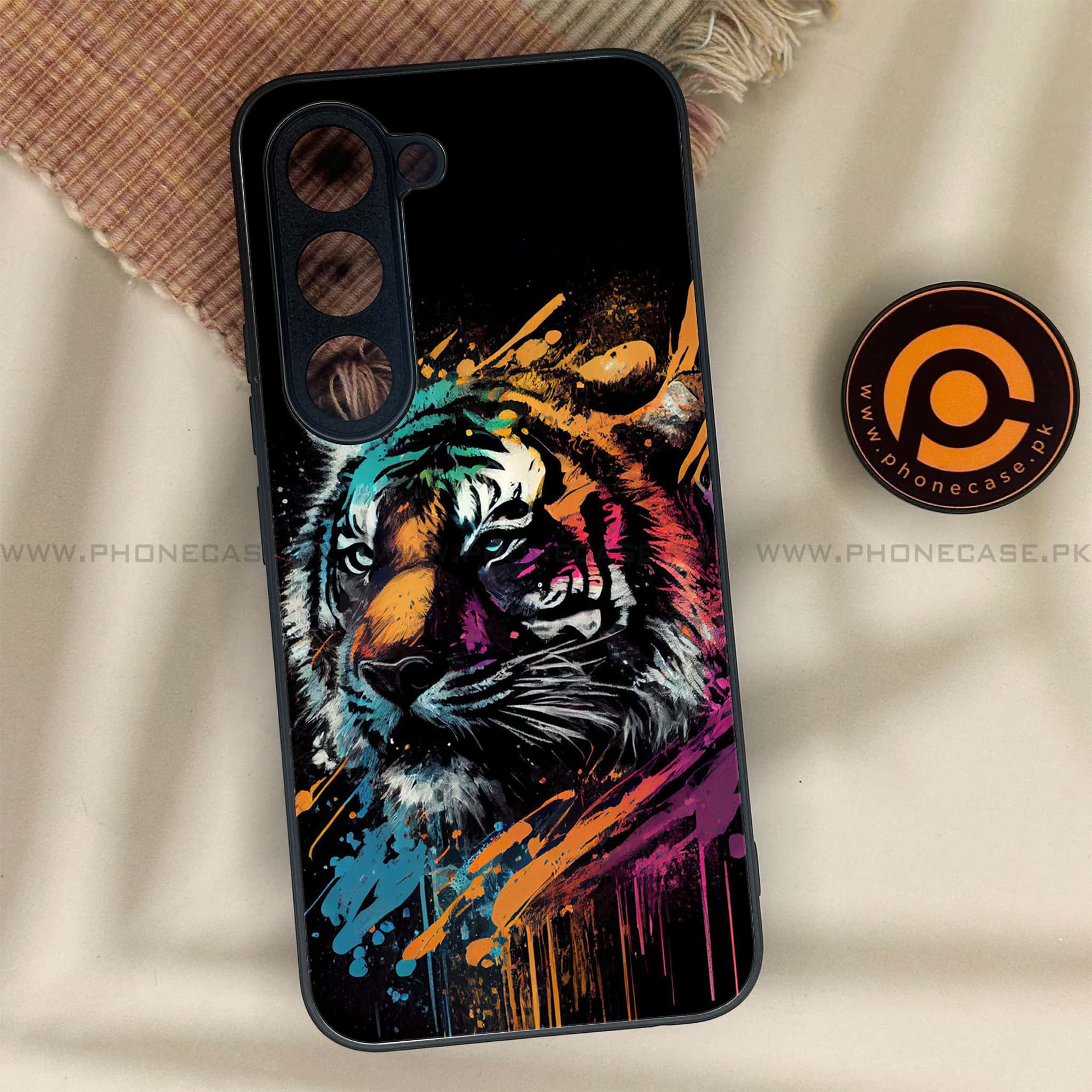 Tecno Spark 40 Pro - Tiger 2.0 Series - Premium Metal Printed soft Bumper shock Proof Case