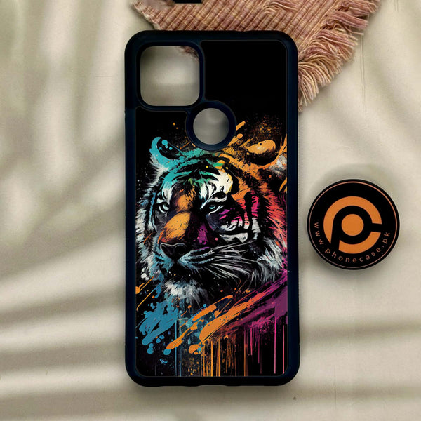 Google Pixel 4a 5G - Tiger 2.0 Design 9 - Premium Metal Printed Soft Bumper Shock Proof Case