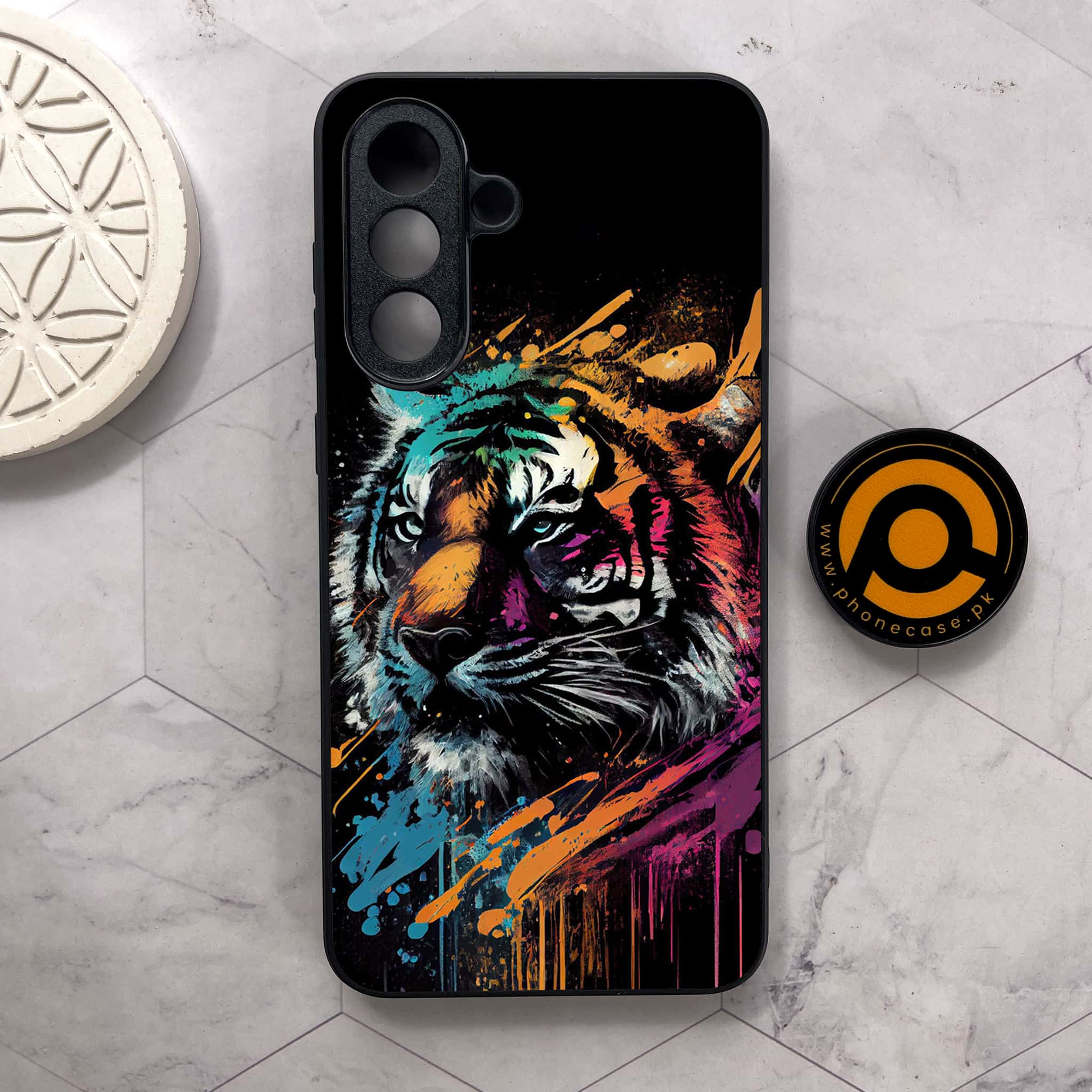 Samsung Galaxy A26 5G - Tiger 2.0 Series - Premium Metal Printed soft Bumper shock Proof Case