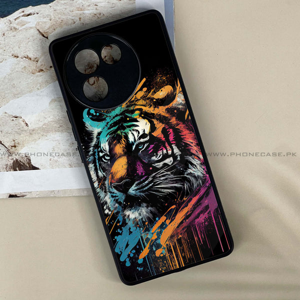 Vivo V30E - Tiger 2.0 Design 9 - Premium Printed Metal soft Bumper shock Proof Case CS-23392