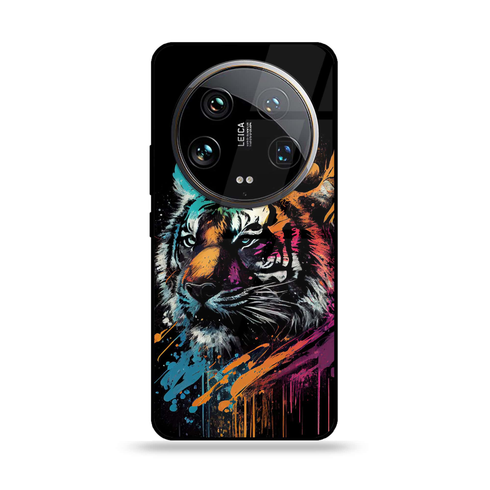 Xiaomi 14 Ultra - Tiger 2.0 Series - Premium Printed Glass soft Bumper shock Proof Case