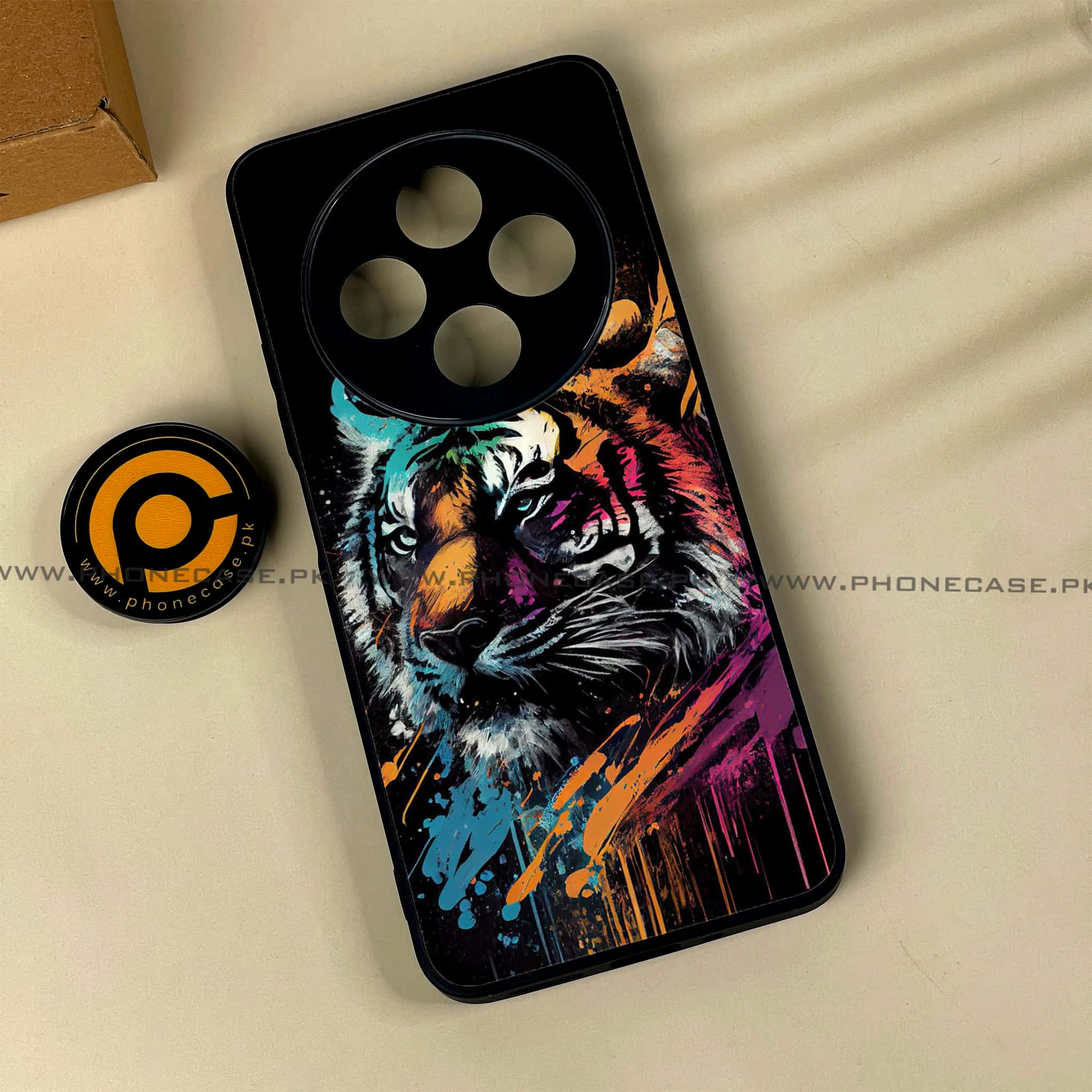 Xiaomi Poco C75 4G - Tiger 2.0 Series - Premium Printed Glass soft Bumper shock Proof Case