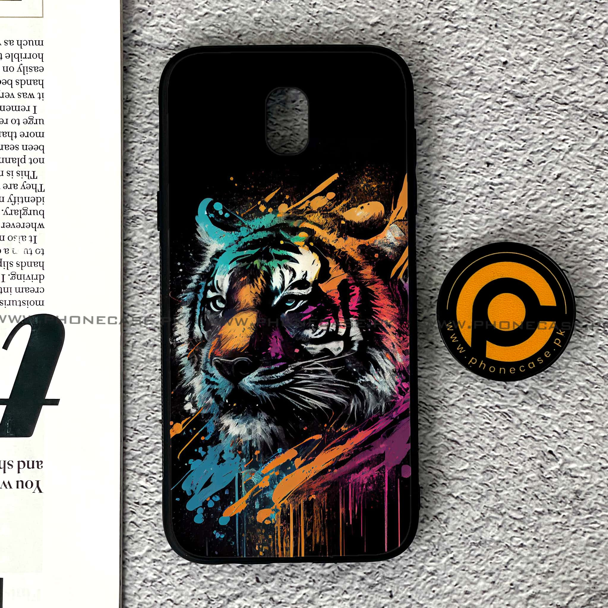 Samsung Galaxy J5 Pro 2017 - Tiger 2.0 Series - Premium Printed Metal soft Bumper shock Proof Case