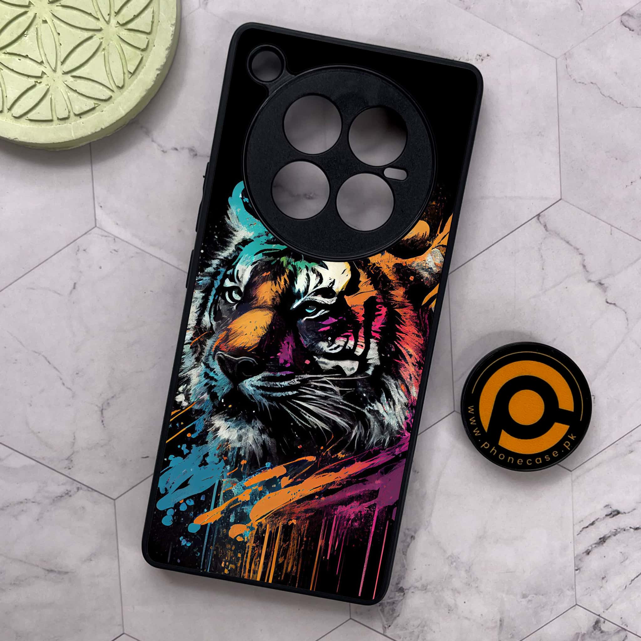 Infinix Zero 40 5G - Tiger 2.0 Series - Premium Metal Printed soft Bumper shock Proof Case