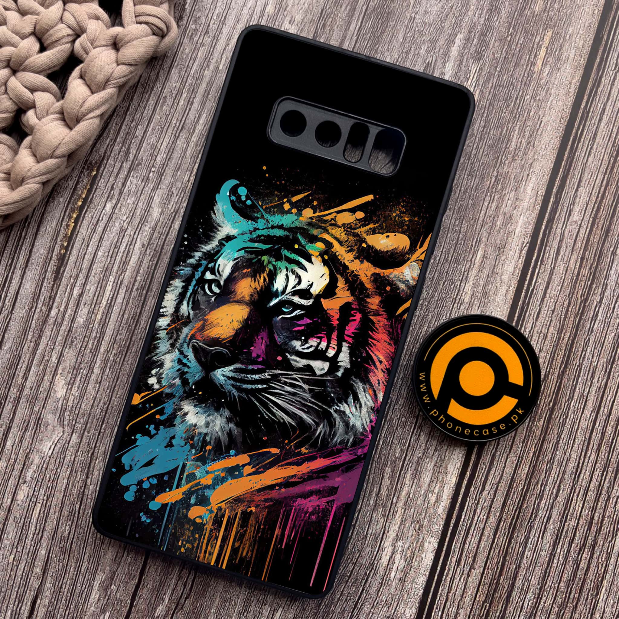 Samsung Galaxy Note 8 - Tiger 2.0 Series - Premium Metal Printed soft Bumper shock Proof Case