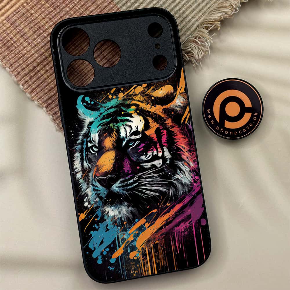 iPhone 17 Pro Max - Tiger 2.0 Series - Premium Metal Printed soft Bumper shock Proof Case
