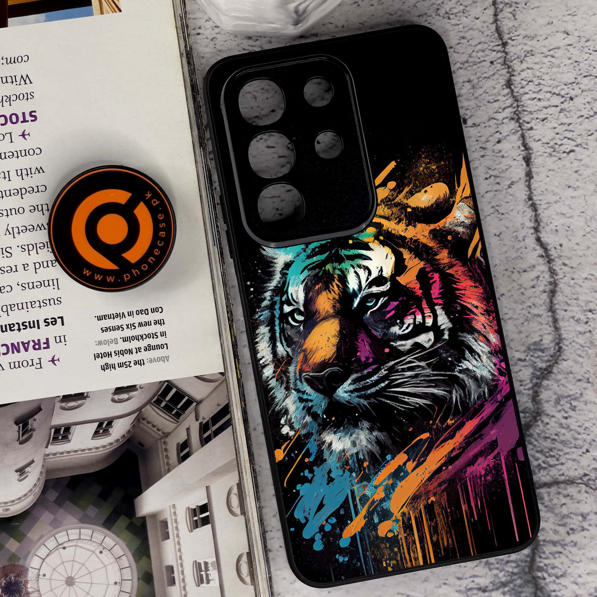 Vivo Y29 4G - Tiger 2.0 Series - Premium Metal Printed soft Bumper Shock Proof Case