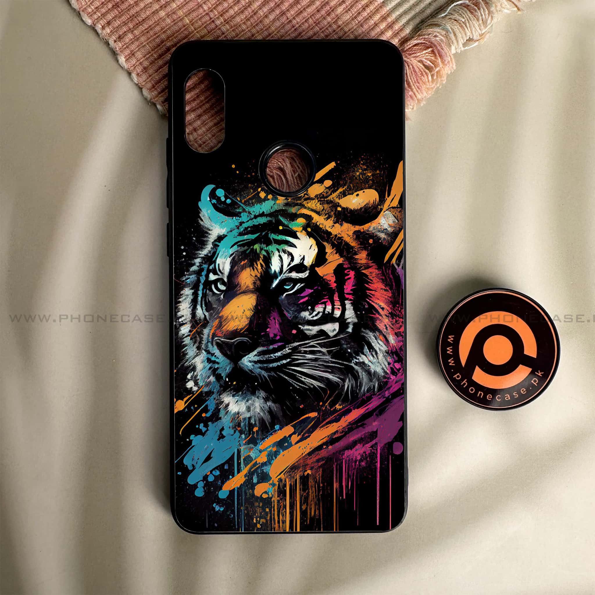 Redmi Note 5/Note 5 Pro - Tiger 2.0 Series - Premium Metal Printed soft Bumper shock Proof Case