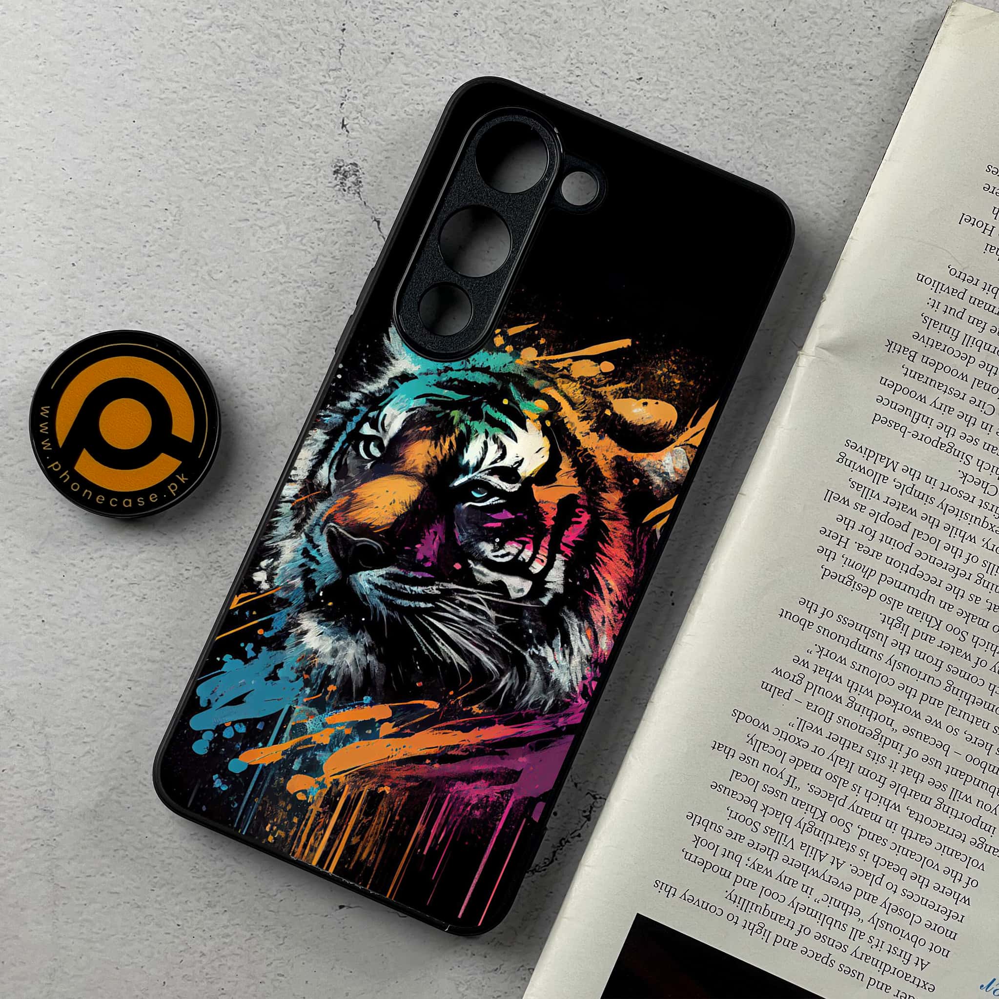Vivo Y04 - Tiger 2.0 Series - Premium Metal Printed Soft Bumper Shockproof Case