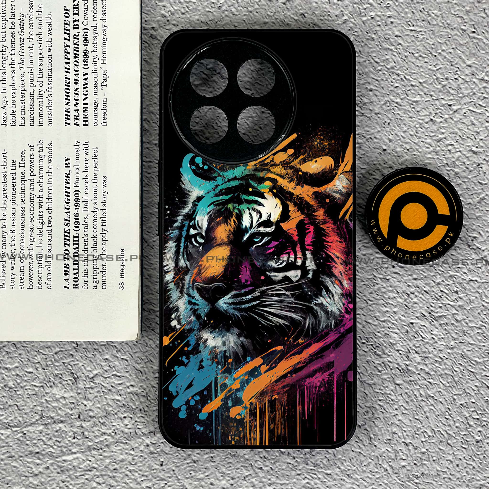 OnePlus Ace 5 - Tiger 2.0 Series - Premium Metal Printed soft Bumper shock Proof Case