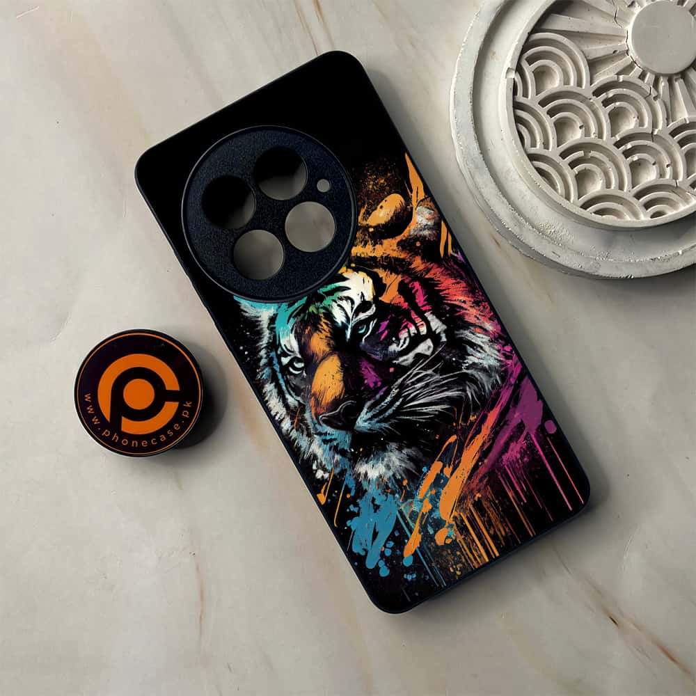 OnePlus 13 - Tiger 2.0 Series - Premium Metal Printed soft Bumper shock Proof Case