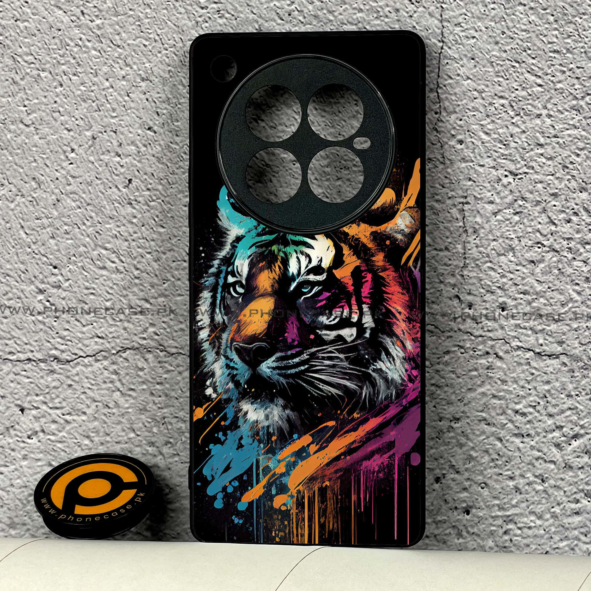 Infinix Zero 40 - Tiger 2.0 Series - Premium Printed Glass soft Bumper shock Proof Case