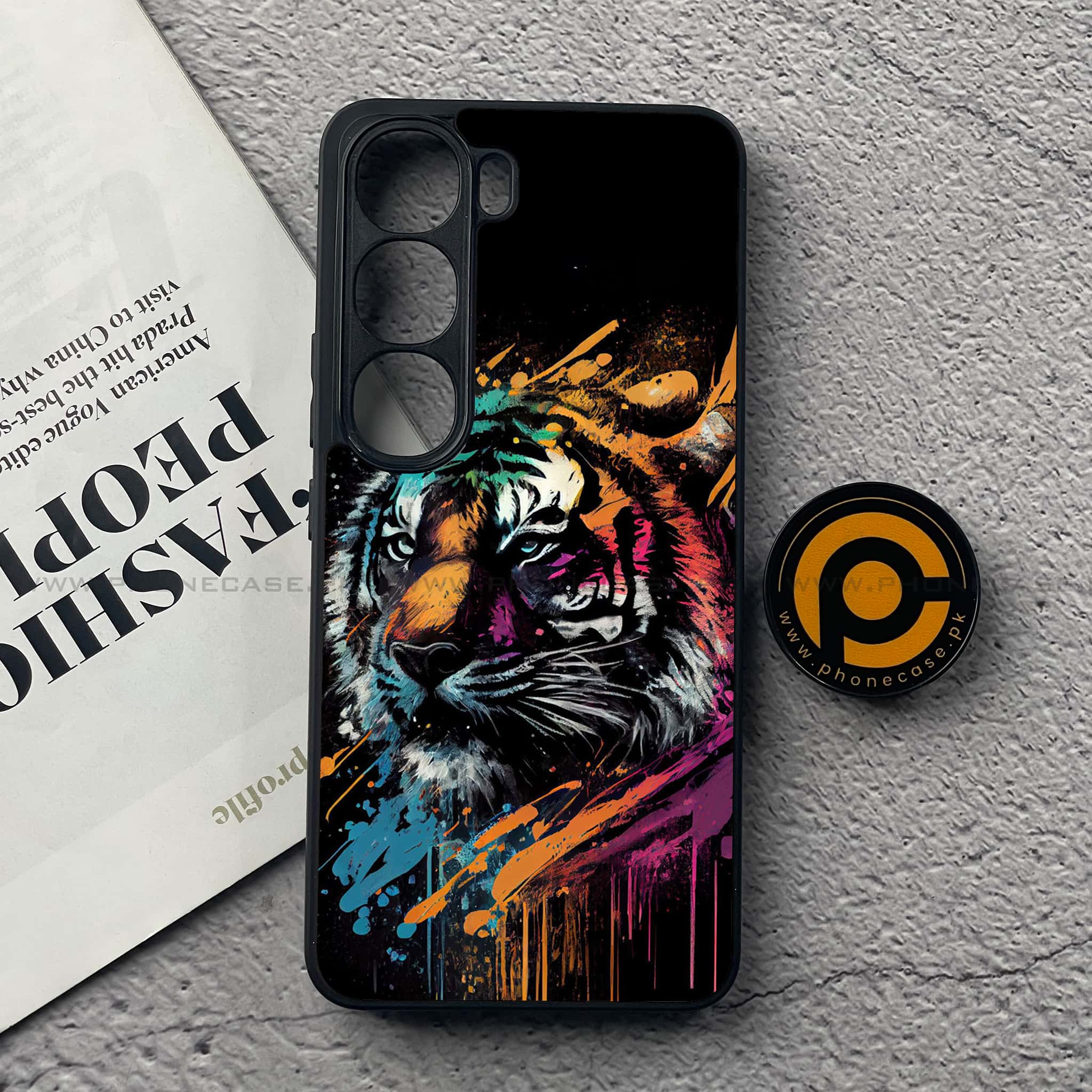 Vivo Y200 4G - Tiger 2.0 Series - Premium Metal Printed soft Bumper Shock Proof Case