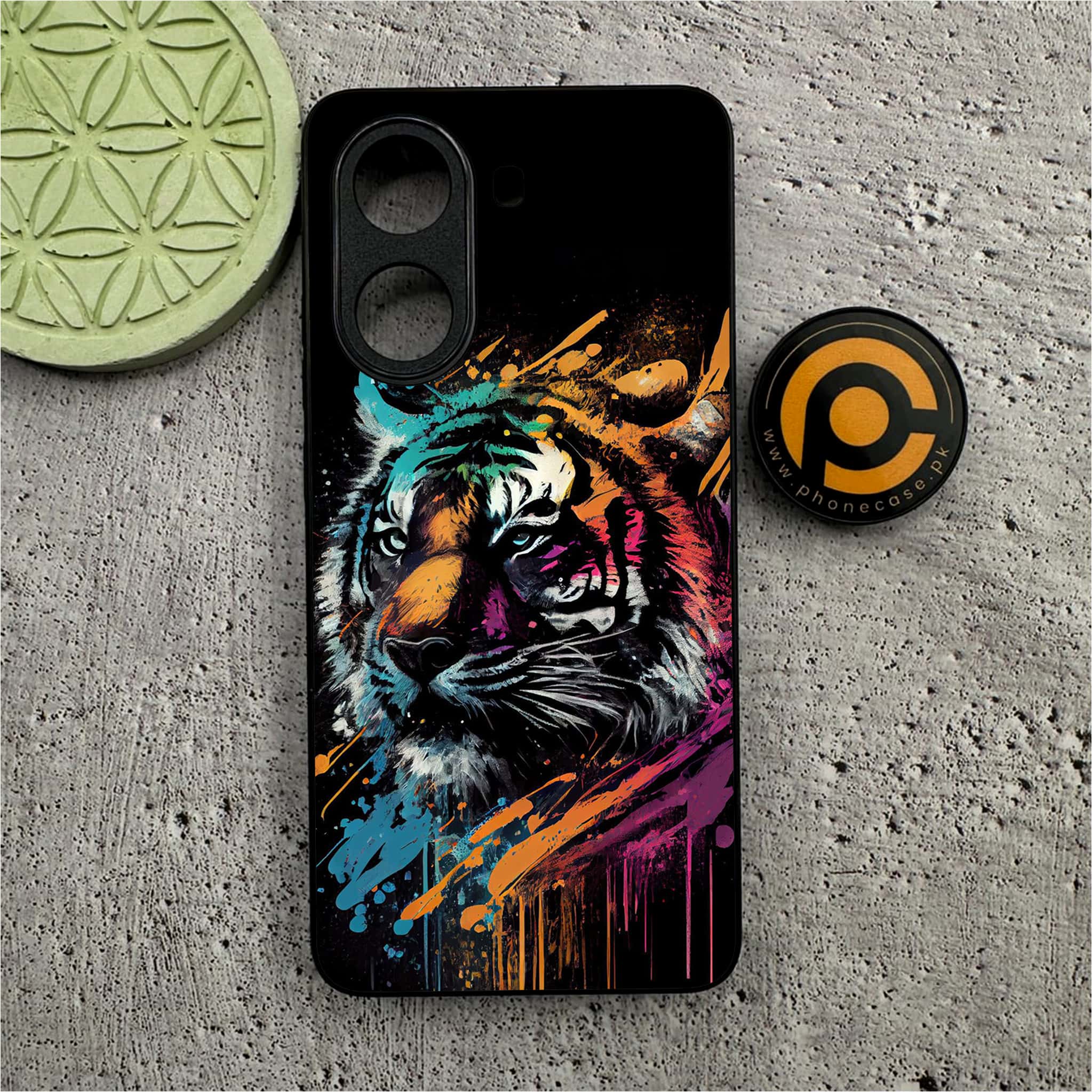 Xiaomi Redmi Turbo 4 - Tiger 2.0 Series - Premium Metal Printed soft Bumper shock Proof Case