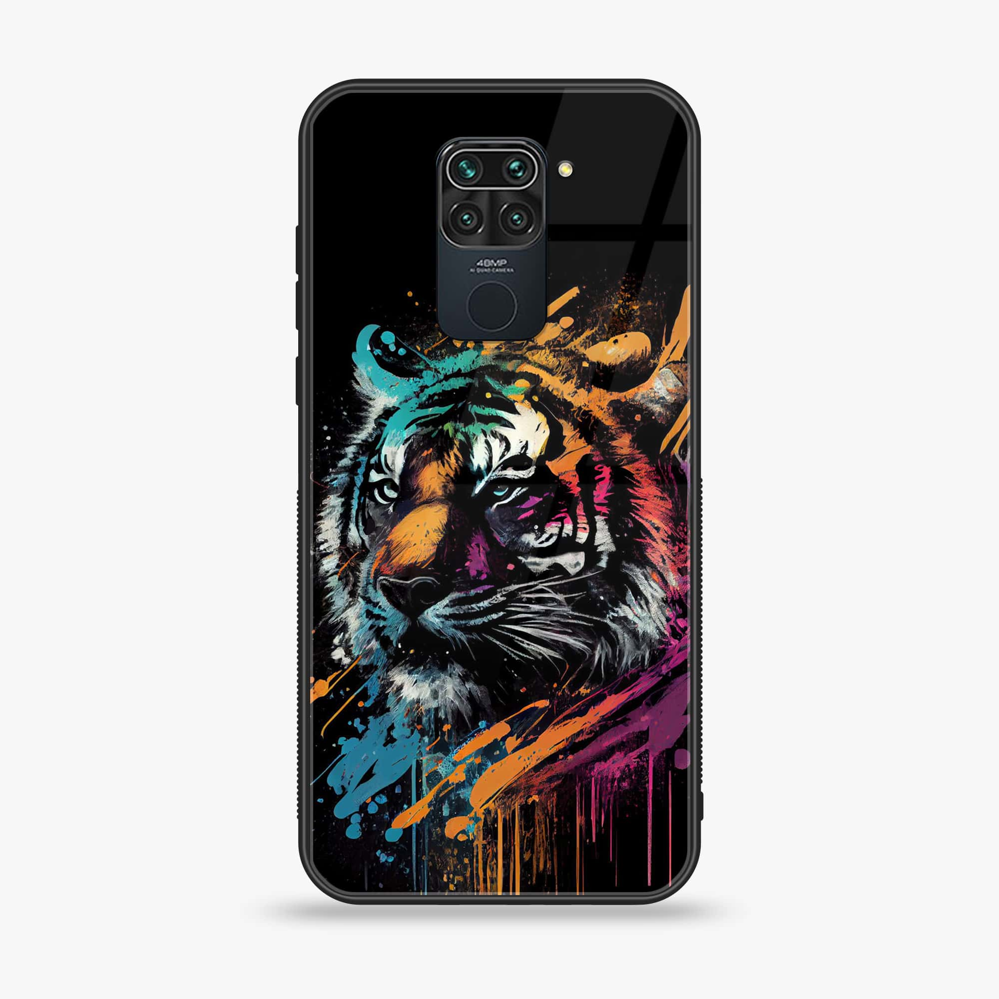 Xiaomi Redmi 10X - Tiger 2.0 Series -  Premium Printed Metal soft Bumper shock Proof Case