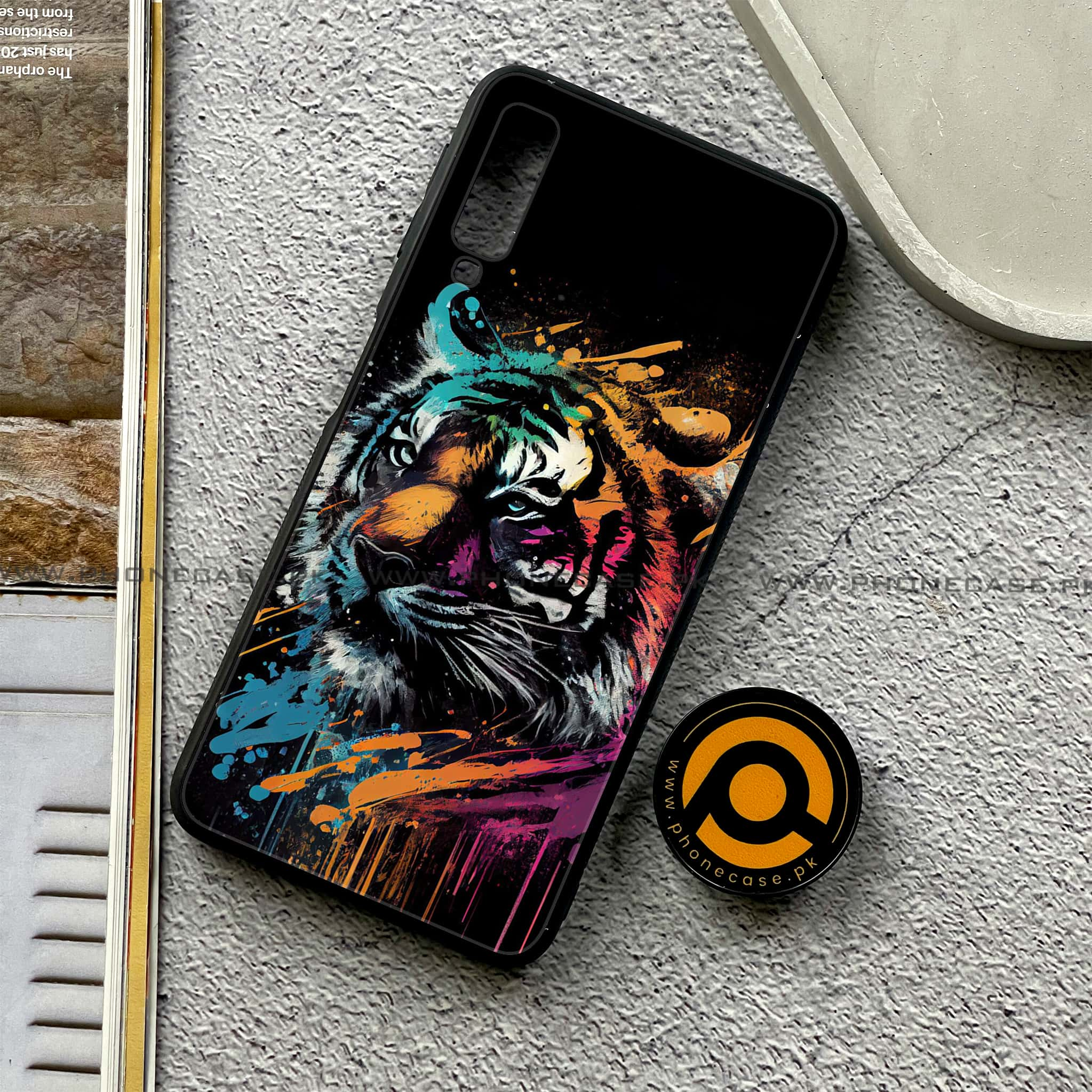 Galaxy A7 2018 - Tiger 2.0 Series - Premium Printed Metal soft Bumper shock Proof Case